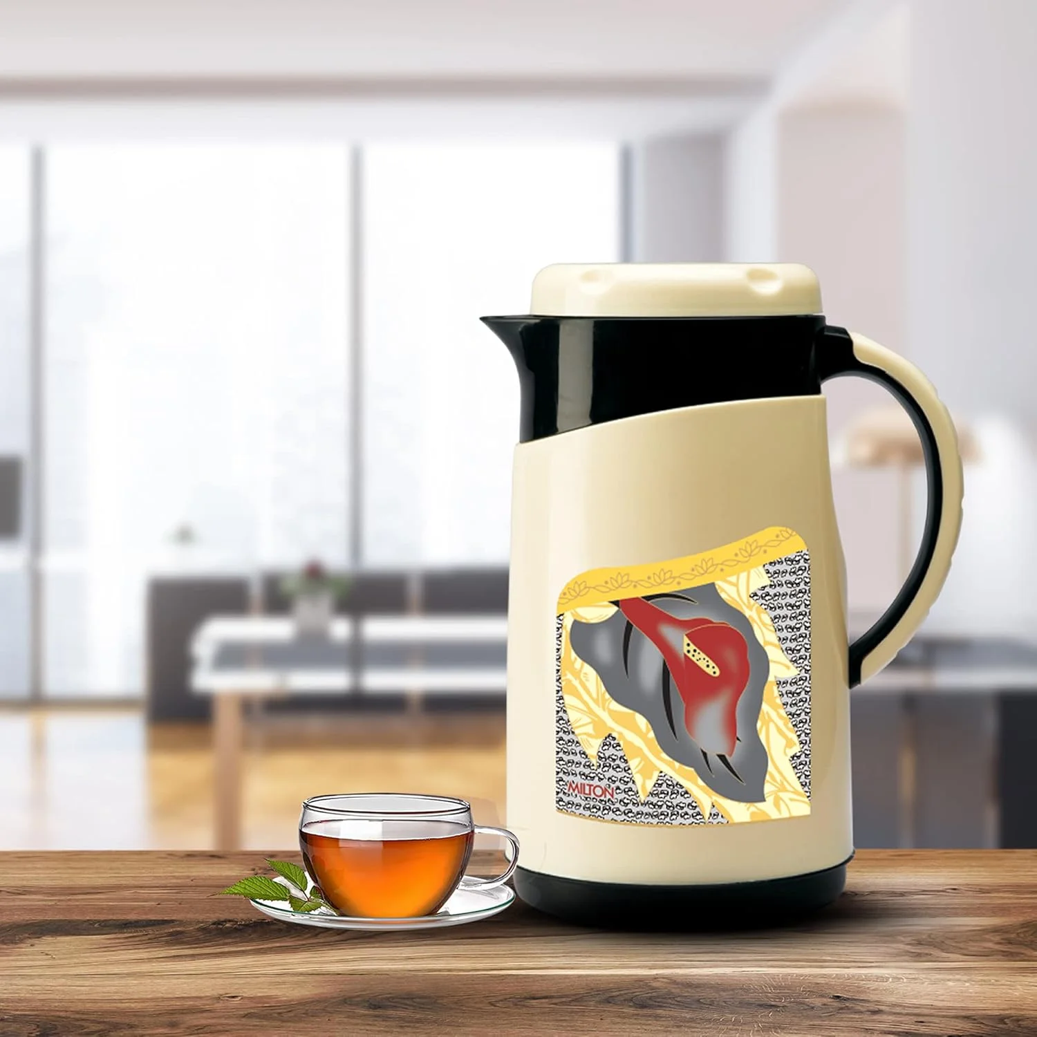 فلاسک استیل عایق دار میلتون مدل Viva Tuff 1000 با ظرفیت 1 لیتر، یک عدد، مشکی | فاقد BPA | مناسب برای نوشیدنی های گرم و سرد | حمل آسان | ضد نشت | مناسب برای چای، قهوه و آب | مناسب برای نوشیدنی های گرم فلاسک استیل عایق دار میلتون مدل Viva Tuff 1000 با ظرفیت 1 لیتر، یک عدد، مشکی | فاقد BPA | مناسب برای نوشیدنی های گرم و سرد | حمل آسان | ضد نشت | مناسب برای چای، قهوه و آب | مناسب برای نوشیدنی های گرم