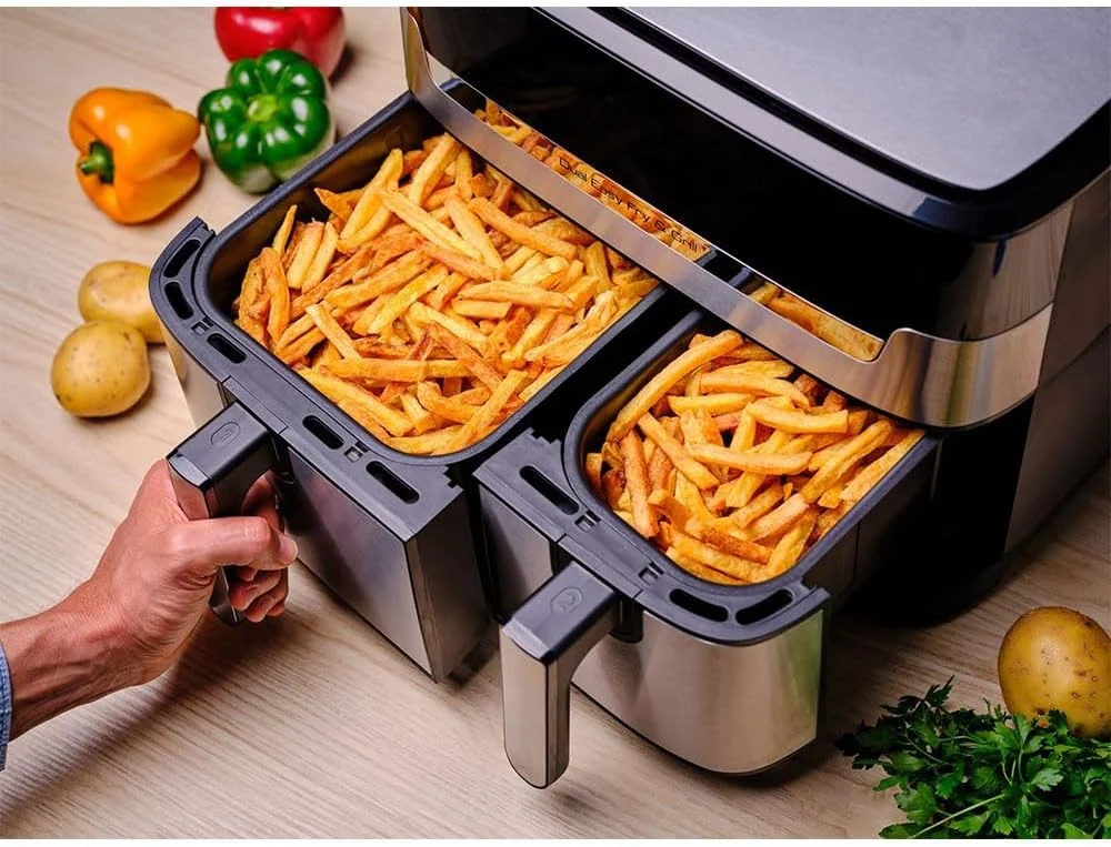 سرخ کن تفال (EY905D) Dual Easy Fry & Grill نقره ای مشکی (EY905D) سرخ کن تفال (EY905D) Dual Easy Fry & Grill نقره ای مشکی (EY905D)