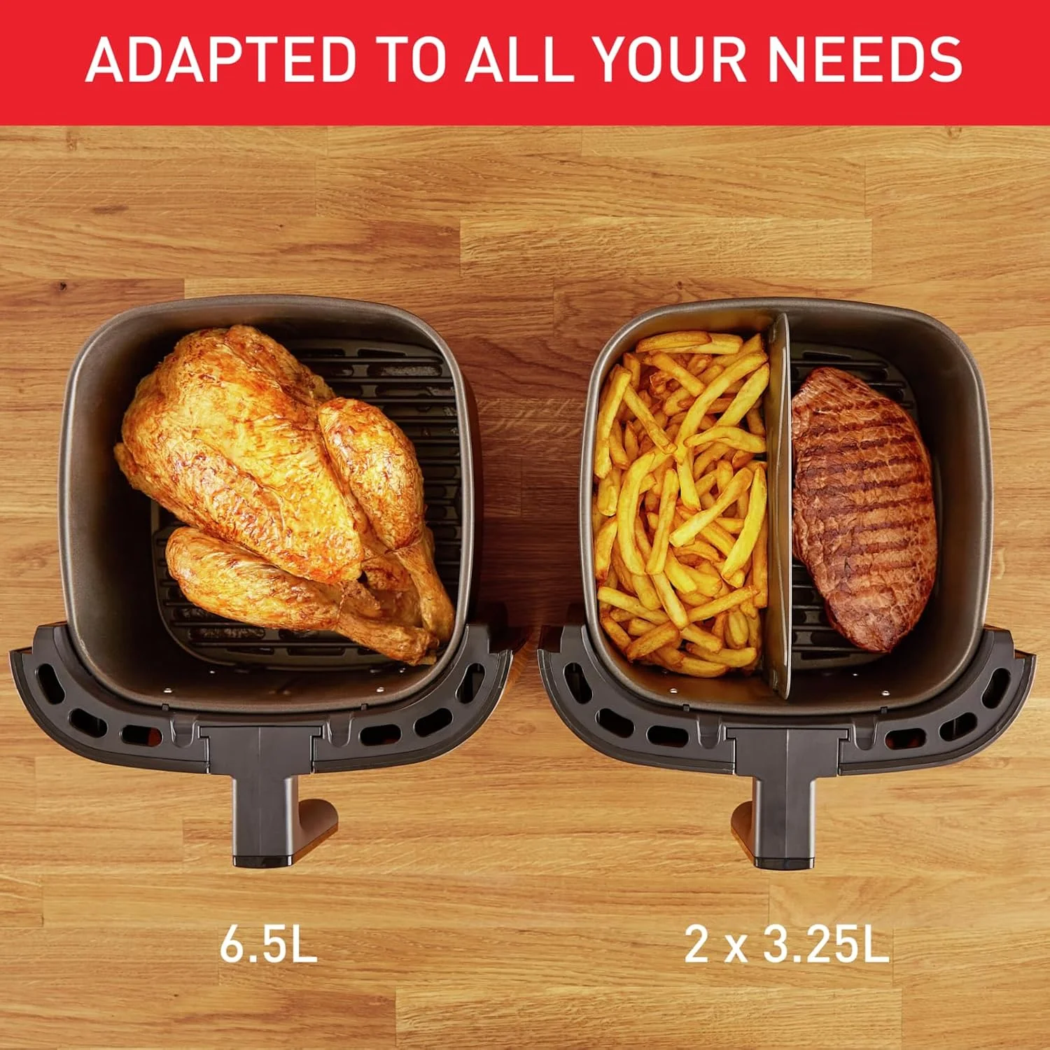 سرخ کن و گریل دیجیتال تفال Easy Fry&Grill 2-in-1 XXL ظرفیت 6.5 لیتر 1830 وات دارای جداکننده Flexcook برای پخت دوگانه سرخ کن + گریل 8 برنامه اتوماتیک تایمر دمای قابل تنظیم EY801D27 سرخ کن و گریل دیجیتال تفال Easy Fry&Grill 2-in-1 XXL ظرفیت 6.5 لیتر 1830 وات دارای جداکننده Flexcook برای پخت دوگانه سرخ کن + گریل 8 برنامه اتوماتیک تایمر دمای قابل تنظیم EY801D27