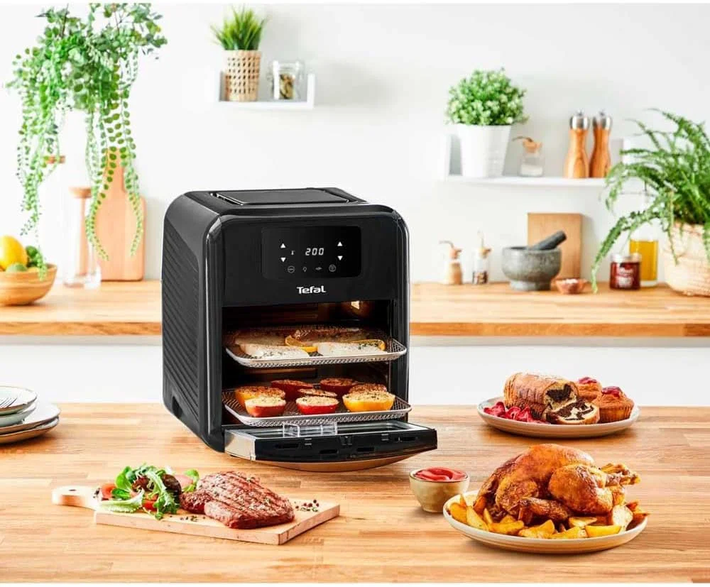 سرخ کن تک تفال مدل Easy Fry FW5018 با ظرفیت 11 لیتر، توان 2000 وات و عملکرد هوای گرم، رنگ مشکی سرخ کن تک تفال مدل Easy Fry FW5018 با ظرفیت 11 لیتر، توان 2000 وات و عملکرد هوای گرم، رنگ مشکی