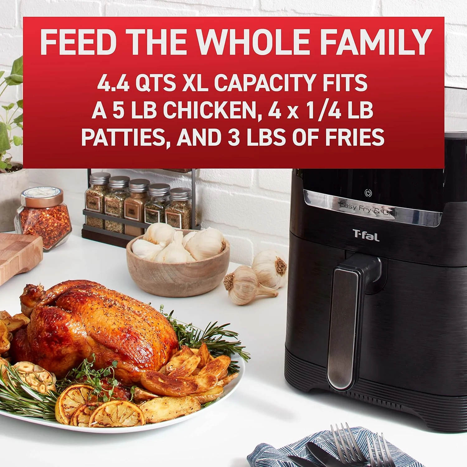 سرخ کن و گریل دیجیتال تفال مدل Easy Fry & Grill Precision، 2 در 1، ظرفیت 4.2 لیتر، مشکی سرخ کن و گریل دیجیتال تفال مدل Easy Fry & Grill Precision، 2 در 1، ظرفیت 4.2 لیتر، مشکی
