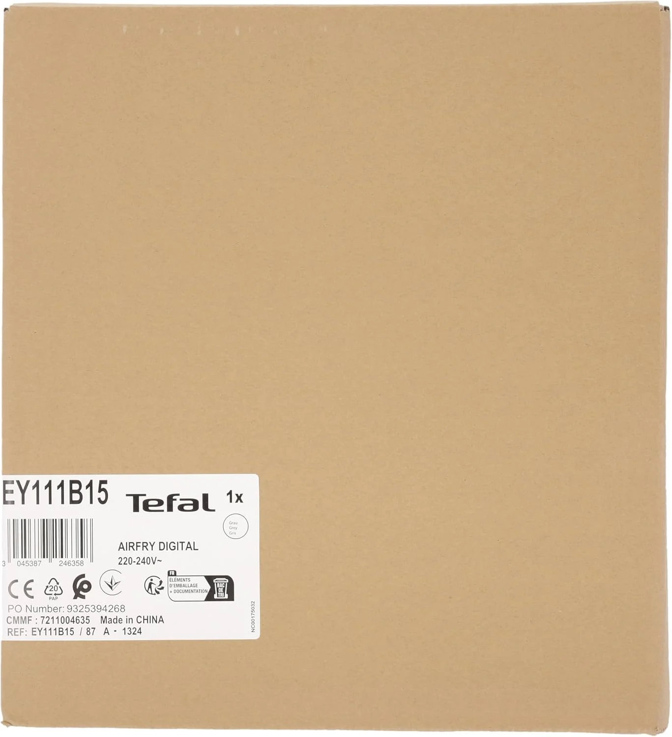 سرخ کن دیجیتال تفال مدل Ultra Fry، ظرفیت 4.2 لیتر، 8 برنامه پخت، رنگ خاکستری زغالی - EY111B15 سرخ کن دیجیتال تفال مدل Ultra Fry، ظرفیت 4.2 لیتر، 8 برنامه پخت، رنگ خاکستری زغالی - EY111B15