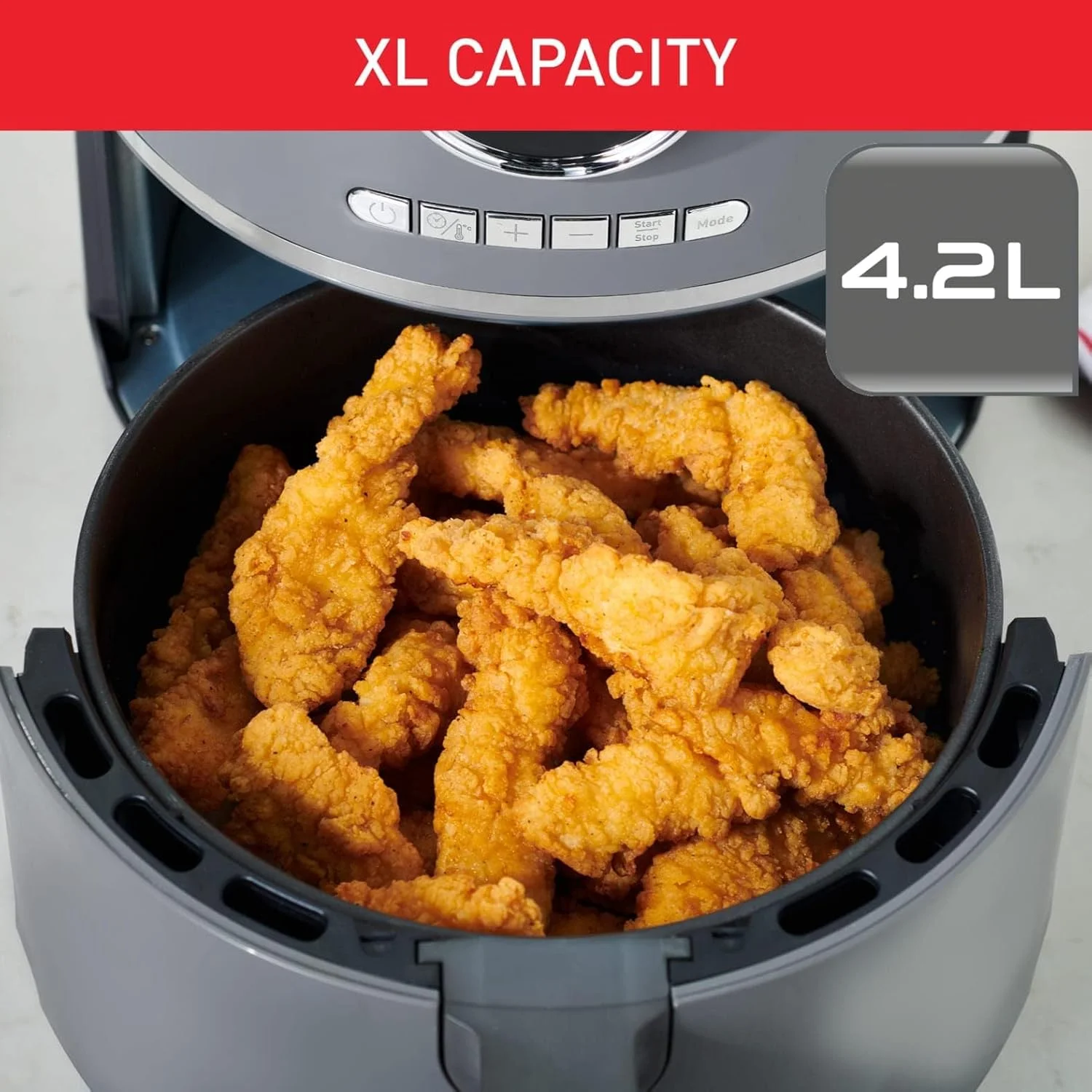 سرخ کن تفال مدل Air Fry Ultra، بدون نیاز به پیش گرمایش، 8 برنامه از پیش تعیین شده، پخت و پز سالم، فناوری سرخ کن بادی، 4.2 لیتر، رابط دیجیتال، دمای قابل تنظیم، تایمر، صرفه جویی در فضا، EY111B28 سرخ کن تفال مدل Air Fry Ultra، بدون نیاز به پیش گرمایش، 8 برنامه از پیش تعیین شده، پخت و پز سالم، فناوری سرخ کن بادی، 4.2 لیتر، رابط دیجیتال، دمای قابل تنظیم، تایمر، صرفه جویی در فضا، EY111B28