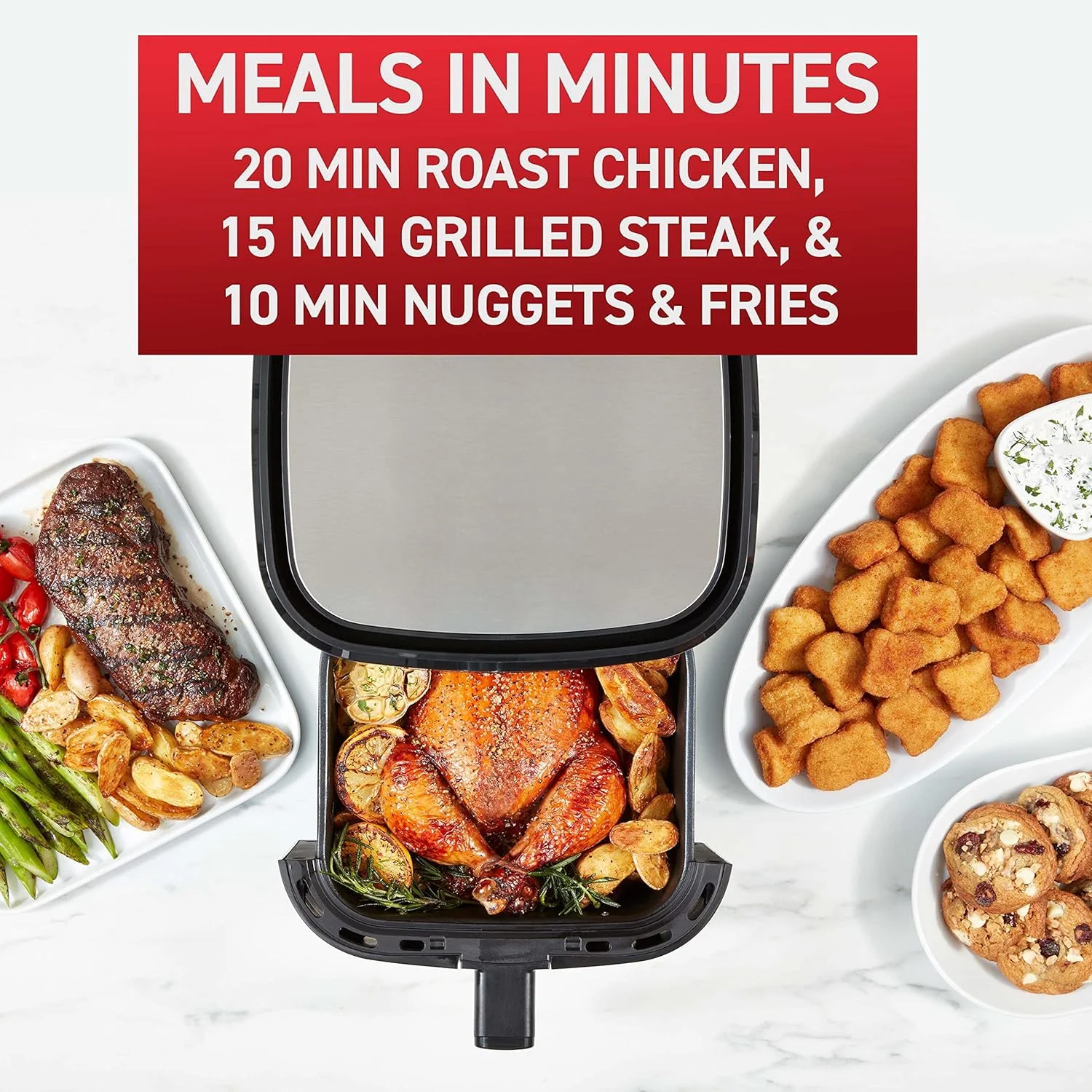 سرخ کن و گریل دیجیتال تفال مدل Easy Fry & Grill Precision، 2 در 1، ظرفیت 4.2 لیتر، مشکی سرخ کن و گریل دیجیتال تفال مدل Easy Fry & Grill Precision، 2 در 1، ظرفیت 4.2 لیتر، مشکی