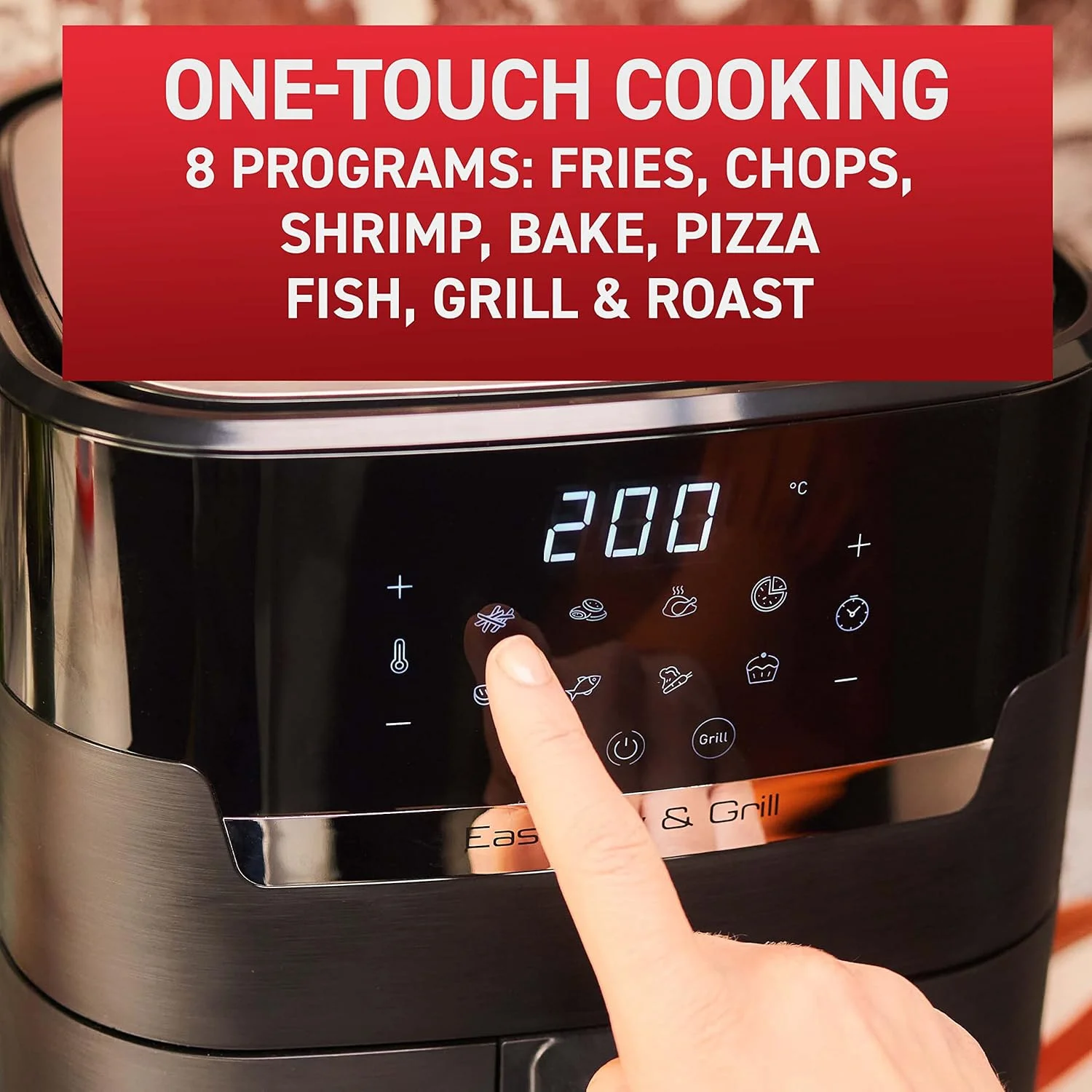 سرخ کن و گریل دیجیتال تفال مدل Easy Fry & Grill Precision، 2 در 1، ظرفیت 4.2 لیتر، مشکی سرخ کن و گریل دیجیتال تفال مدل Easy Fry & Grill Precision، 2 در 1، ظرفیت 4.2 لیتر، مشکی