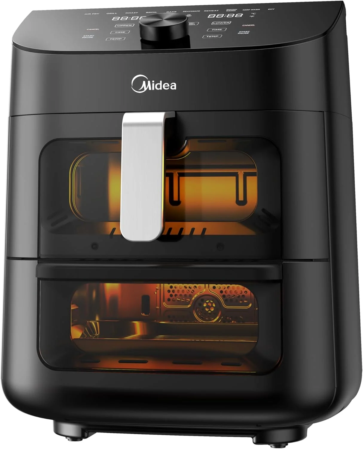 سرخ کن هوشمند Midea با کنترل لمسی دیجیتال، ظرفیت 11 لیتر با 2 منطقه پخت، پنجره دیدنی، اتصال Wi-Fi، پخت و پز سالم، تایمر تا 90 دقیقه کنترل دما 230 درجه سانتیگراد - MAD-110D2APK سرخ کن هوشمند Midea با کنترل لمسی دیجیتال، ظرفیت 11 لیتر با 2 منطقه پخت، پنجره دیدنی، اتصال Wi-Fi، پخت و پز سالم، تایمر تا 90 دقیقه کنترل دما 230 درجه سانتیگراد - MAD-110D2APK