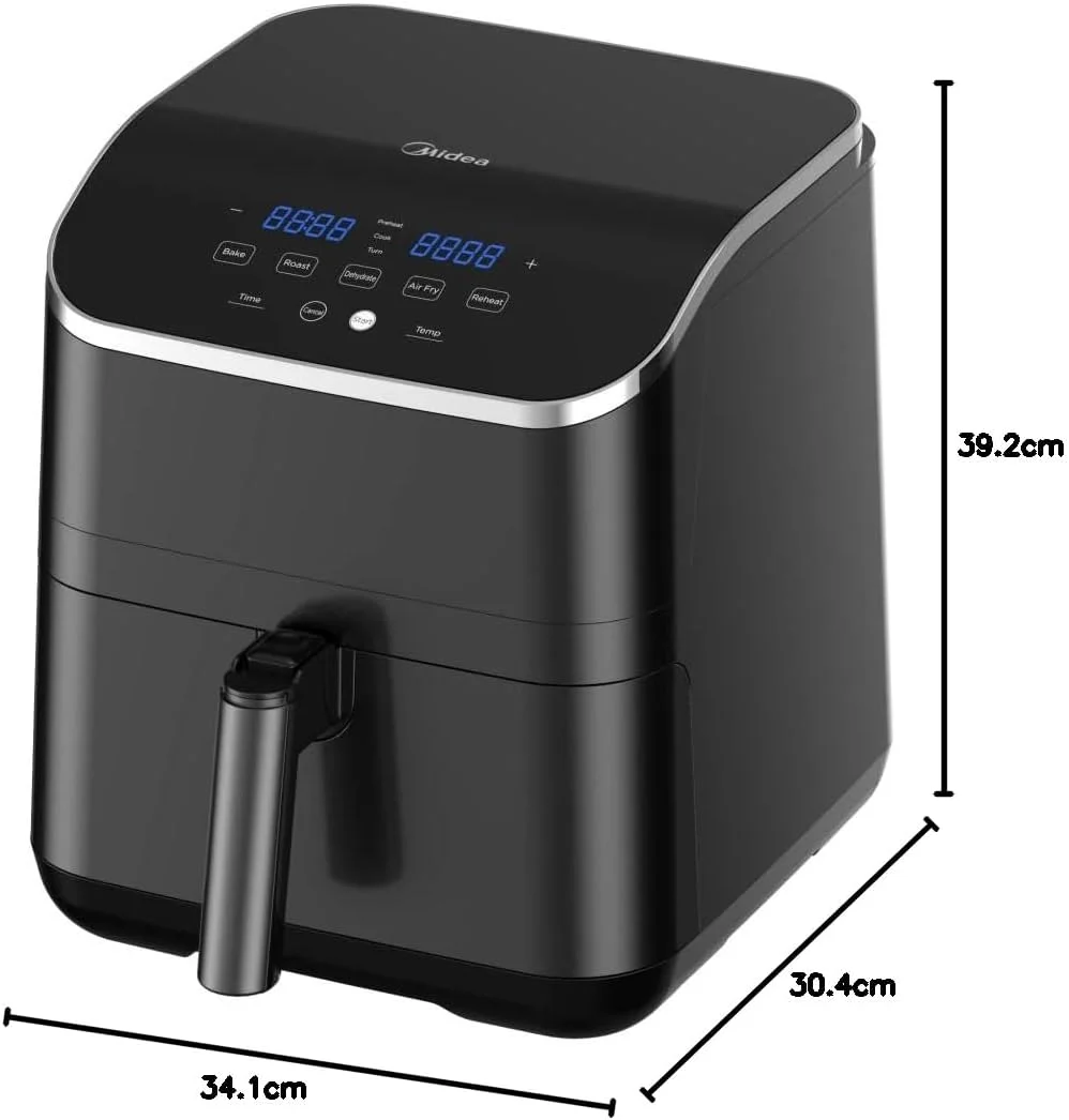 سرخ کن بدون روغن میدیا XXL با ظرفیت 5.5 لیتر و توان 1700 وات مدل MFCN55D2، دارای فناوری هوای گرم سریع Dual Cyclone برای سرخ کردن، گریل کردن، برشته کردن، کباب کردن، پخت و تست کردن، کنترل دیجیتال، بهترین سرخ کن بدون روغن برای خانواده های بزرگ سرخ کن بدون روغن میدیا XXL با ظرفیت 5.5 لیتر و توان 1700 وات مدل MFCN55D2، دارای فناوری هوای گرم سریع Dual Cyclone برای سرخ کردن، گریل کردن، برشته کردن، کباب کردن، پخت و تست کردن، کنترل دیجیتال، بهترین سرخ کن بدون روغن برای خانواده های بزرگ