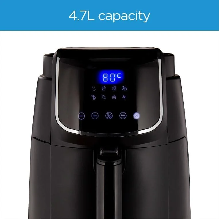 سرخ کن هوا دیجیتال 4.7 لیتری میدیا مدل MFCN40D2 با توان 1500 وات و فناوری Dual Cyclone Rapid Hot برای سرخ کردن، گریل کردن، برشته کردن، کباب کردن، پختن، تست کردن، تایمر تا 60 دقیقه و کنترل دما تا 200 درجه سانتیگراد سرخ کن هوا دیجیتال 4.7 لیتری میدیا مدل MFCN40D2 با توان 1500 وات و فناوری Dual Cyclone Rapid Hot برای سرخ کردن، گریل کردن، برشته کردن، کباب کردن، پختن، تست کردن، تایمر تا 60 دقیقه و کنترل دما تا 200 درجه سانتیگراد