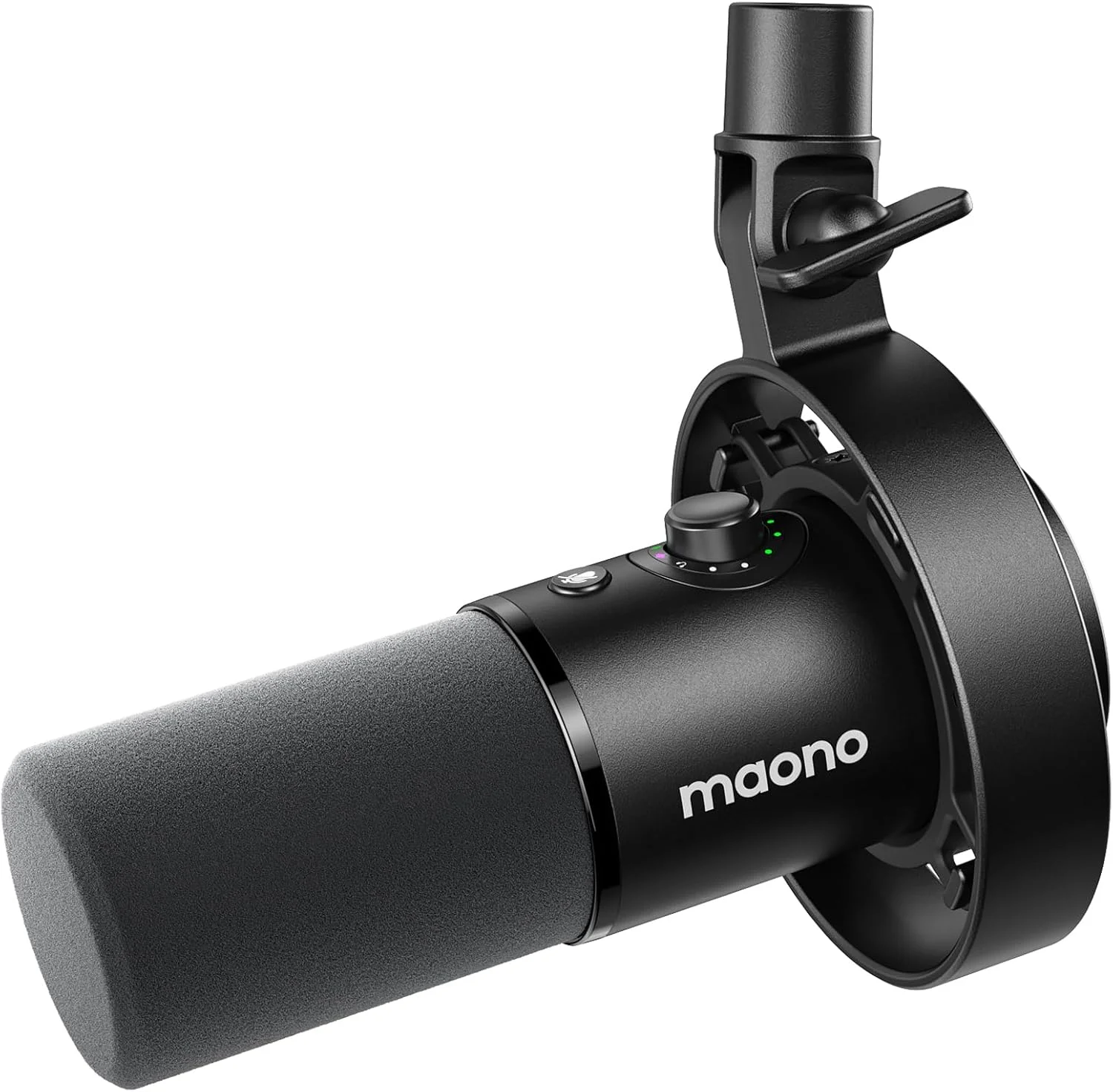 میکروفون پادکست MAONO PD300X - میکروفون XLR/USB با قابلیت حذف نویز، صدای Hi-Fi 192kHz/24Bit، دکمه قطع صدا، نرم افزار Link. برای پادکست، استریمینگ، ضبط استودیویی