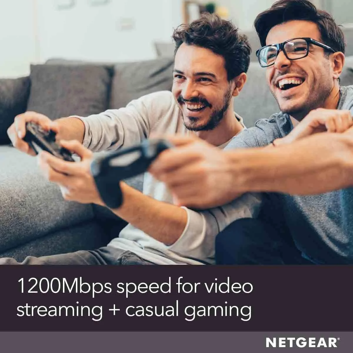 روتر وای فای دو بانده Netgear Ac1200، مشکی، R6120-100Uks، بزرگ روتر وای فای دو بانده Netgear Ac1200، مشکی، R6120-100Uks، بزرگ