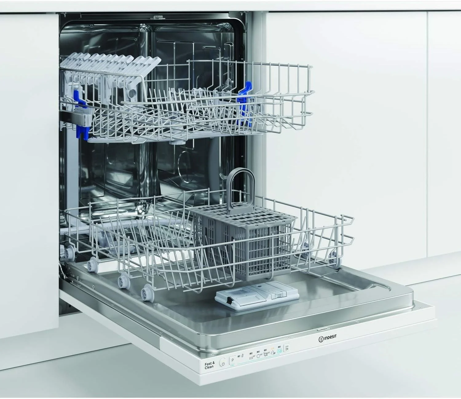 ماشین ظرفشویی توکار تمام اتوماتیک 13 نفره ایندزیت، ظرفیت 11 لیتر، سفید ماشین ظرفشویی توکار تمام اتوماتیک 13 نفره ایندزیت، ظرفیت 11 لیتر، سفید