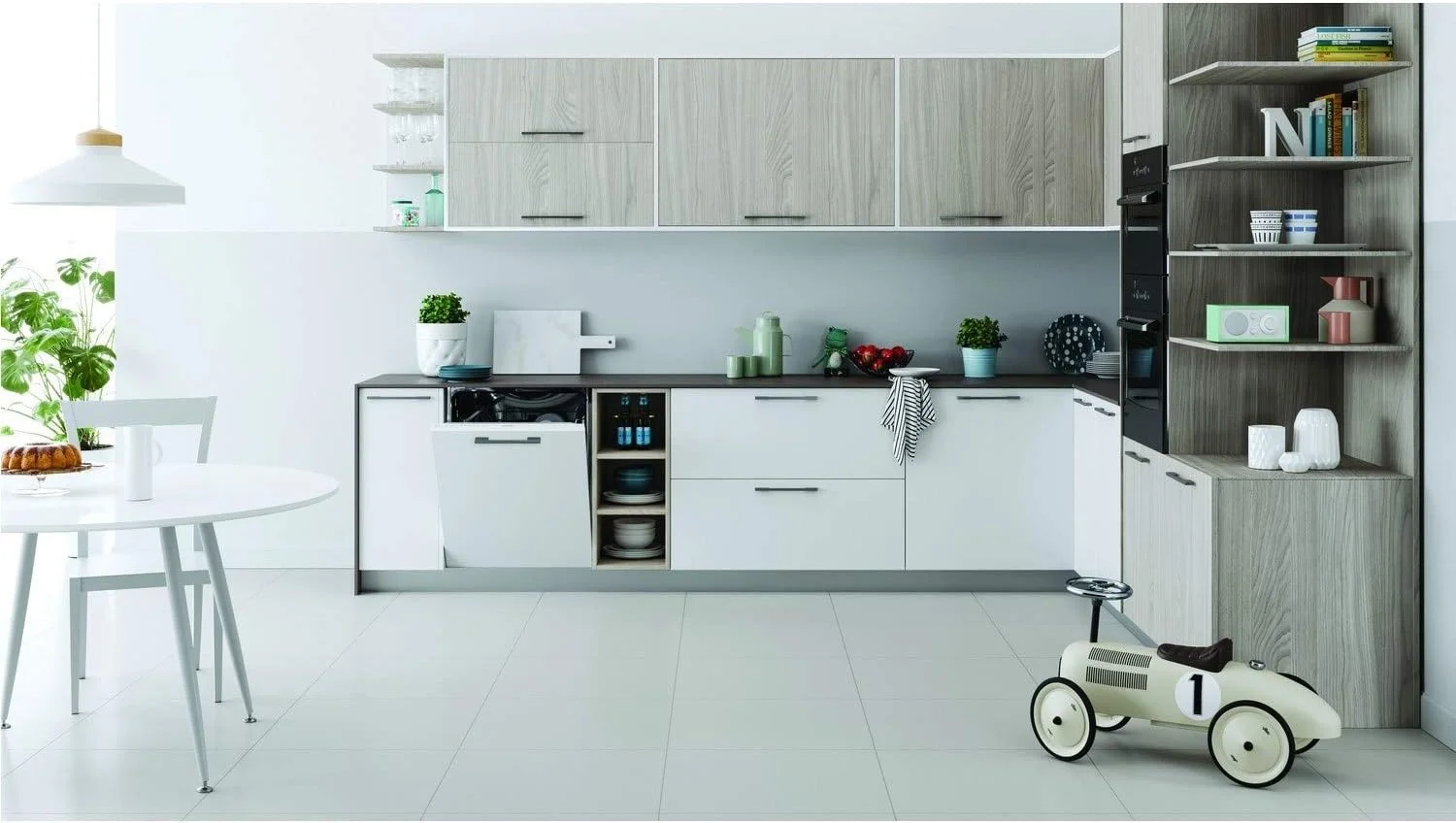 ماشین ظرفشویی توکار تمام اتوماتیک 13 نفره ایندزیت، ظرفیت 11 لیتر، سفید ماشین ظرفشویی توکار تمام اتوماتیک 13 نفره ایندزیت، ظرفیت 11 لیتر، سفید