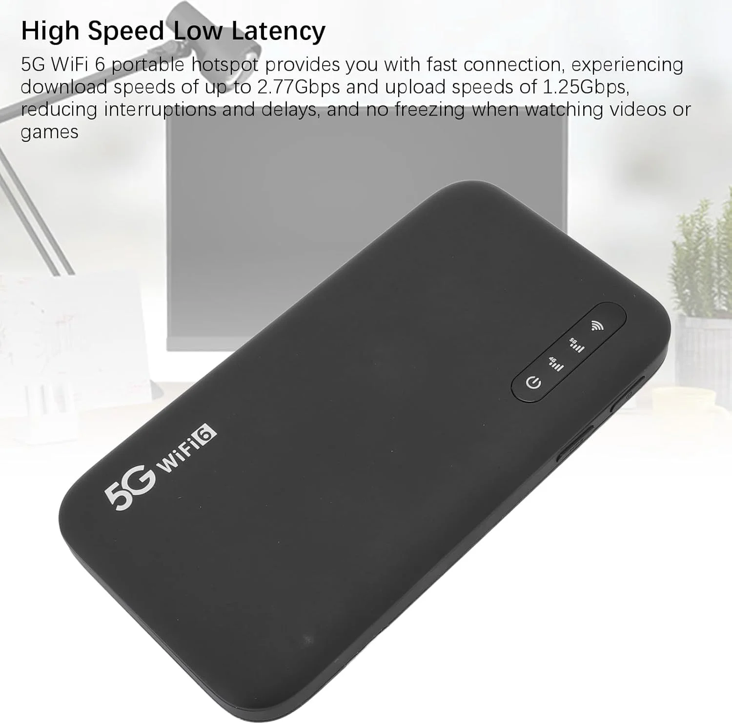 هات اسپات موبایل 5G WiFi 6، روتر قابل حمل با اسلات سیم کارت، دو باند 2.4G/5.8G، اتصال 16 دستگاه، باتری 6100mAh، وای فای مسافرتی پرسرعت برای خانه و... هات اسپات موبایل 5G WiFi 6، روتر قابل حمل با اسلات سیم کارت، دو باند 2.4G/5.8G، اتصال 16 دستگاه، باتری 6100mAh، وای فای مسافرتی پرسرعت برای خانه و...
