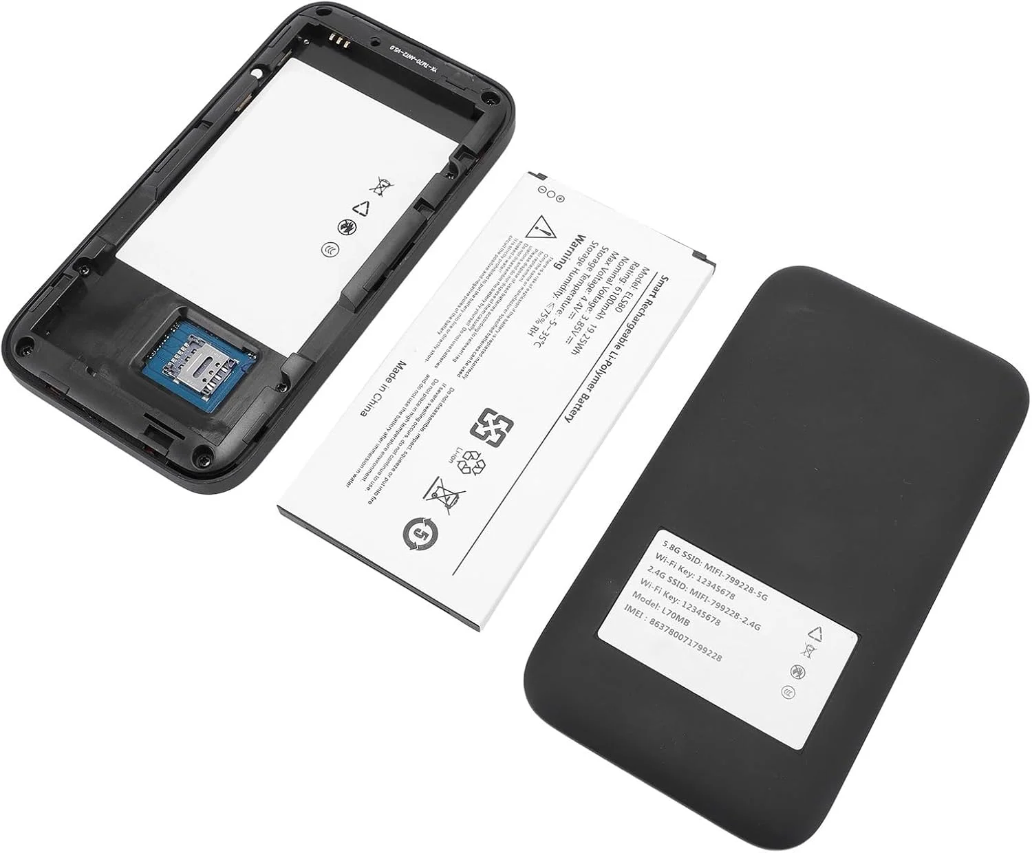 هات اسپات موبایل 5G WiFi 6، روتر قابل حمل با اسلات سیم کارت، دو باند 2.4G/5.8G، اتصال 16 دستگاه، باتری 6100mAh، وای فای مسافرتی پرسرعت برای خانه و... هات اسپات موبایل 5G WiFi 6، روتر قابل حمل با اسلات سیم کارت، دو باند 2.4G/5.8G، اتصال 16 دستگاه، باتری 6100mAh، وای فای مسافرتی پرسرعت برای خانه و...