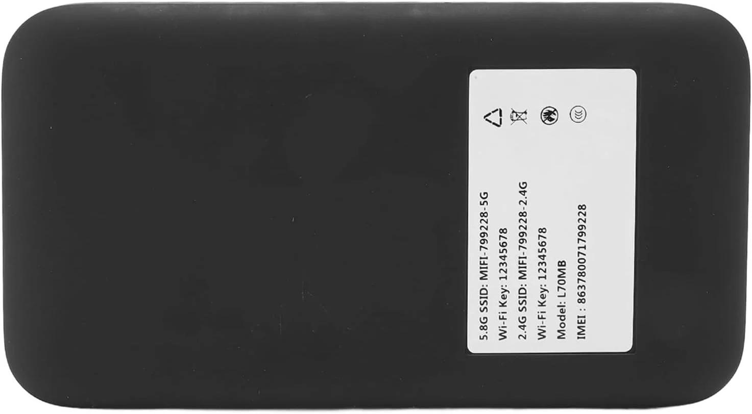 هات اسپات موبایل 5G WiFi 6، روتر قابل حمل با اسلات سیم کارت، دو باند 2.4G/5.8G، اتصال 16 دستگاه، باتری 6100mAh، وای فای مسافرتی پرسرعت برای خانه و... هات اسپات موبایل 5G WiFi 6، روتر قابل حمل با اسلات سیم کارت، دو باند 2.4G/5.8G، اتصال 16 دستگاه، باتری 6100mAh، وای فای مسافرتی پرسرعت برای خانه و...