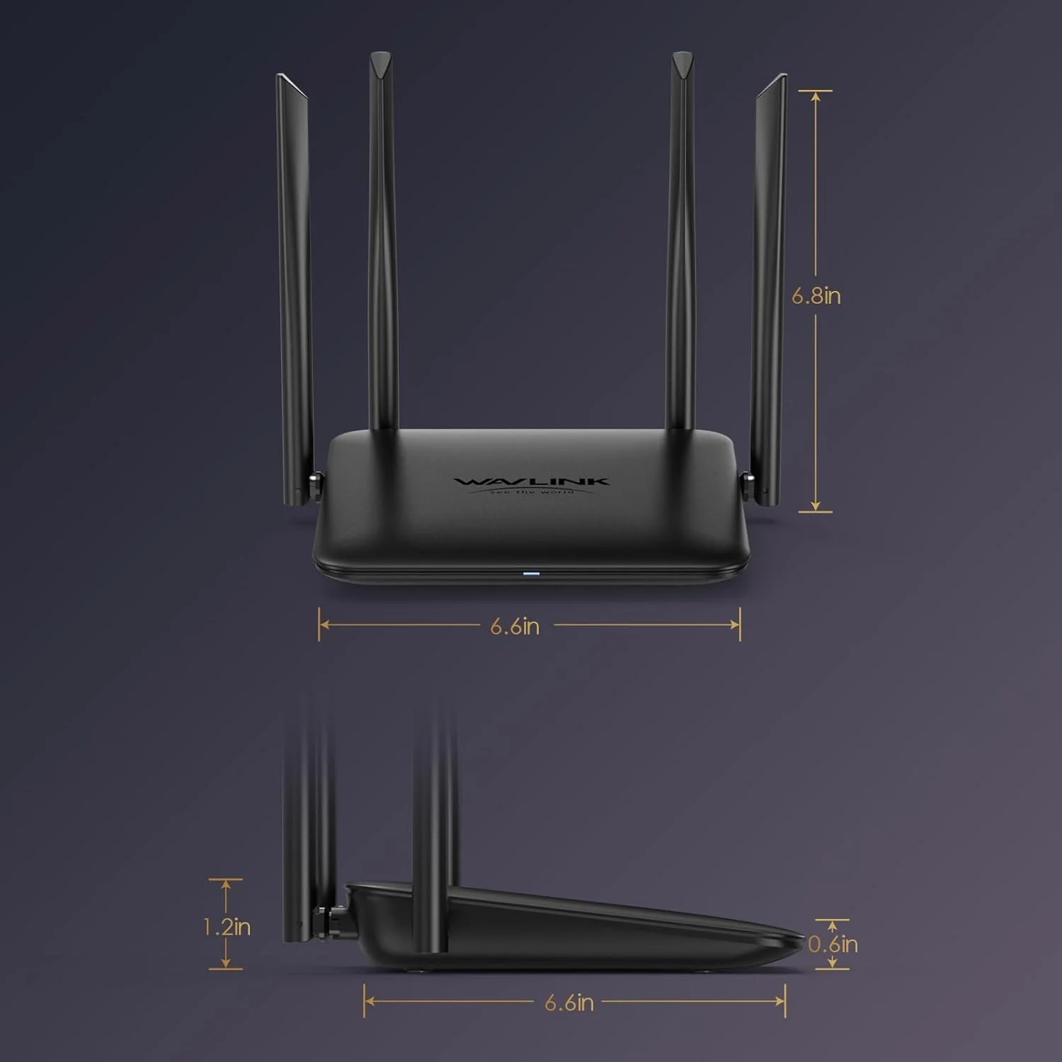 روتر وای فای WAVLINK AC1200 دو بانده 2.4 گیگاهرتز و 5 گیگاهرتز، روتر اینترنت با پورت های گیگابیتی اترنت، روتر بی سیم دوربرد برای خانه، پشتیبانی از حالت های روتر/AP/تقویت کننده، MU-MIMO، IPV6 روتر وای فای WAVLINK AC1200 دو بانده 2.4 گیگاهرتز و 5 گیگاهرتز، روتر اینترنت با پورت های گیگابیتی اترنت، روتر بی سیم دوربرد برای خانه، پشتیبانی از حالت های روتر/AP/تقویت کننده، MU-MIMO، IPV6