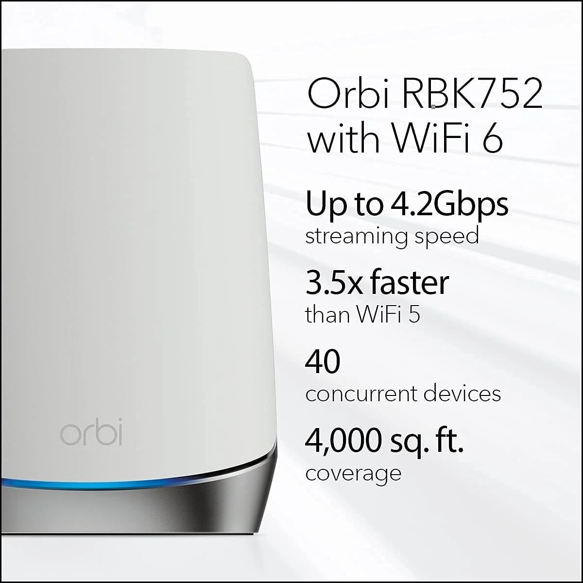 سیستم وای فای 6 مش تری-باند کل خانه NETGEAR Orbi (RBK752) سیستم وای فای 6 مش تری-باند کل خانه NETGEAR Orbi (RBK752)