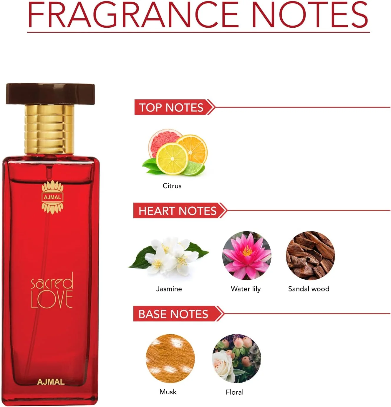 عطر ادکلن زنانه اجمل Sacred Love، 50 میلی لیتر عطر ادکلن زنانه اجمل Sacred Love، 50 میلی لیتر