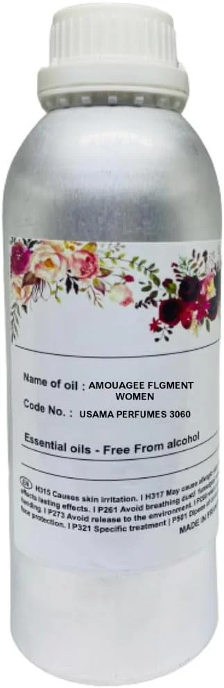 روغن عطر زنانه آمواژ فلمنت کنسانتره | روغن عطر آروماتیک با ماندگاری طولانی | روغن عطر با رایحه تازه 1000 میلی لیتر توسط اسامه پرفیومز | الحافظ عود