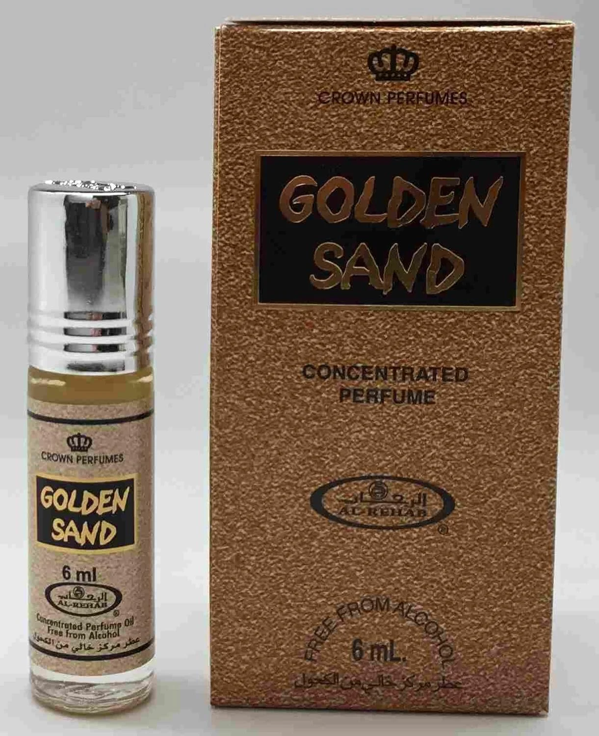 عطر روغنی گلدن سند (شن طلایی) الرحاب - 6 میلی لیتر (2 اونس) (عطر تاج)