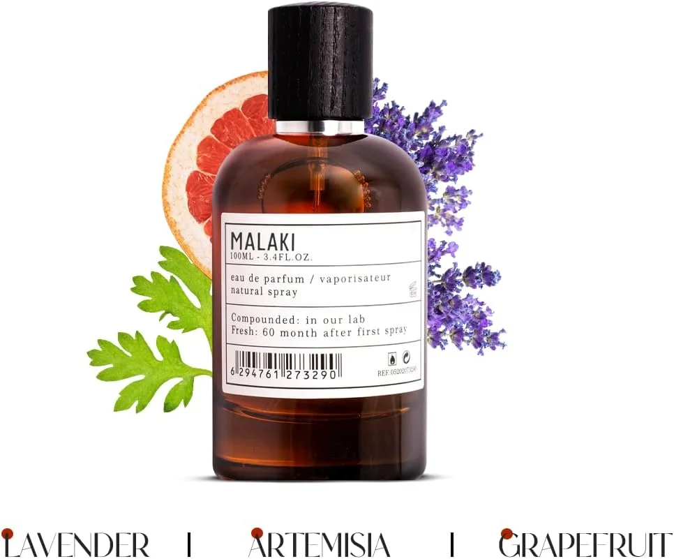 عطر زنانه و مردانه آرو فک بای ای ام دی پرفیومز مالاکی - عطر کلاسیک برای مردان و زنان - رایحه های ماندگار مردانه و زنانه با ترکیبی از اسطوخودوس و گریپ فروت ادو پرفیوم EDP 100ml عطر زنانه و مردانه آرو فک بای ای ام دی پرفیومز مالاکی - عطر کلاسیک برای مردان و زنان - رایحه های ماندگار مردانه و زنانه با ترکیبی از اسطوخودوس و گریپ فروت ادو پرفیوم EDP 100ml