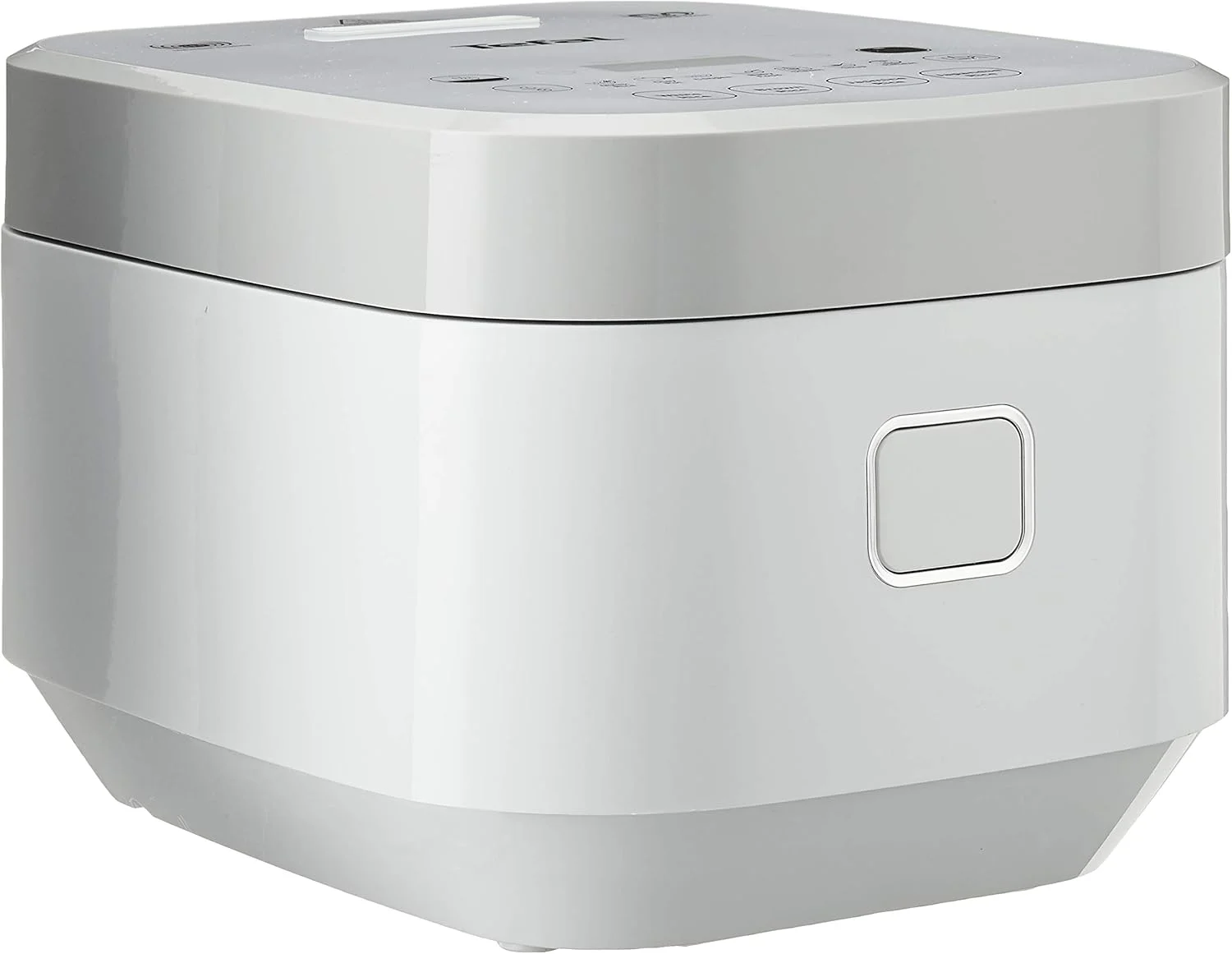 پلوپز تفال مدل Delirice Pro Compact RK8001 - توان 800 وات، تکنولوژی القایی، منطق فازی با دیگ کروی، ظرفیت 1 لیتر، 7 برنامه پخت، سفید