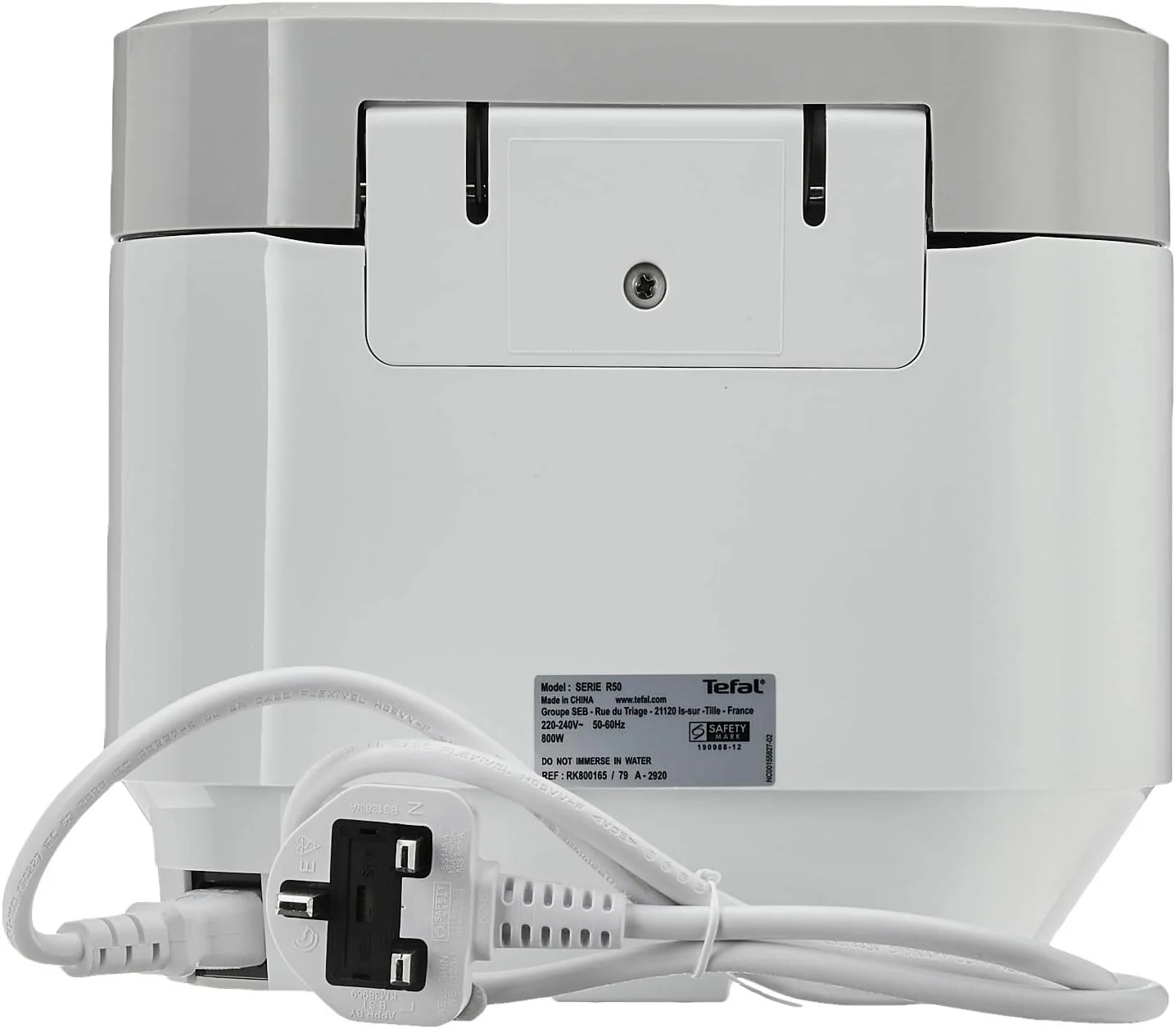 پلوپز تفال مدل Delirice Pro Compact RK8001 - توان 800 وات، تکنولوژی القایی، منطق فازی با دیگ کروی، ظرفیت 1 لیتر، 7 برنامه پخت، سفید
