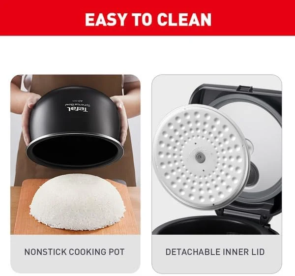 پلوپز تفال Easy Rice Max RK7378 - توان 806 وات، منطق فازی با دیگ کروی، ظرفیت 1.8 لیتر، 12 برنامه پخت و پز، مشکی پلوپز تفال Easy Rice Max RK7378 - توان 806 وات، منطق فازی با دیگ کروی، ظرفیت 1.8 لیتر، 12 برنامه پخت و پز، مشکی