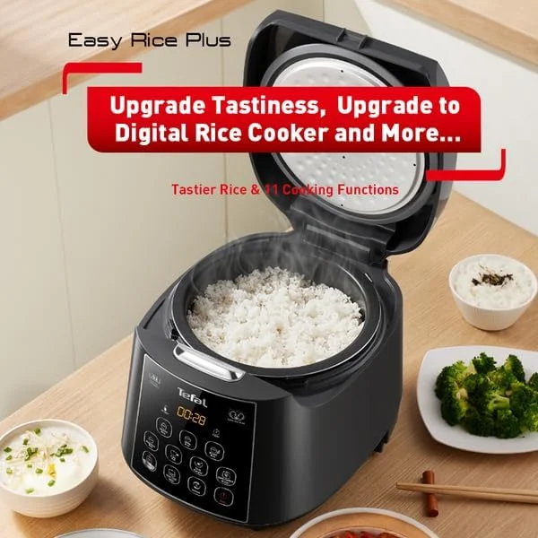 پلوپز تفال Easy Rice Plus با منطق فازی و دیگ کروی 1.8 لیتری مدل RK736B پلوپز تفال Easy Rice Plus با منطق فازی و دیگ کروی 1.8 لیتری مدل RK736B