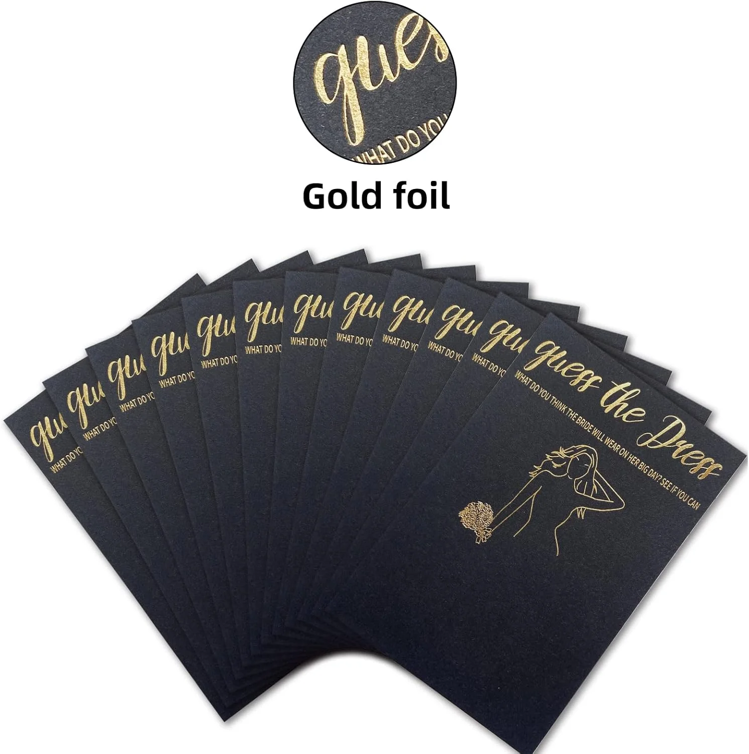 بازی های جشن عروسی AMINORD - 50 عدد بازی حدس لباس عروس برای مهمانان - تزئینات عروسی سرگرم کننده طلایی مشکی ایده های بازی لوازم مهمانی بازی های جشن عروسی AMINORD - 50 عدد بازی حدس لباس عروس برای مهمانان - تزئینات عروسی سرگرم کننده طلایی مشکی ایده های بازی لوازم مهمانی