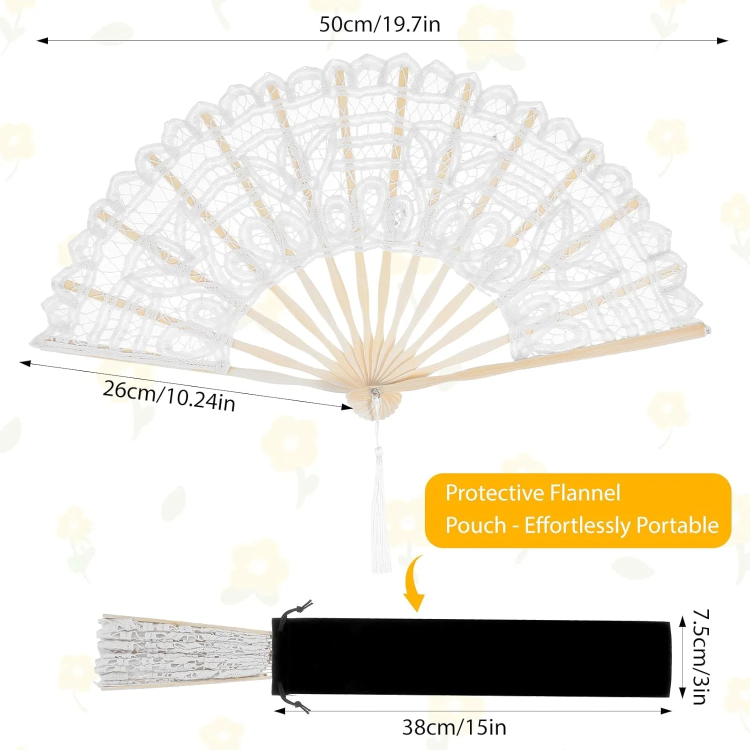 بادبزن عروسی با کیف نگهداری، بادبزن توری، سفید، بادبزن دستی تاشو، بادبزن عروس، بادبزن عروسی برای عروسی، دکوراسیون رقص، مهمانی لباس فانتزی بادبزن عروسی با کیف نگهداری، بادبزن توری، سفید، بادبزن دستی تاشو، بادبزن عروس، بادبزن عروسی برای عروسی، دکوراسیون رقص، مهمانی لباس فانتزی