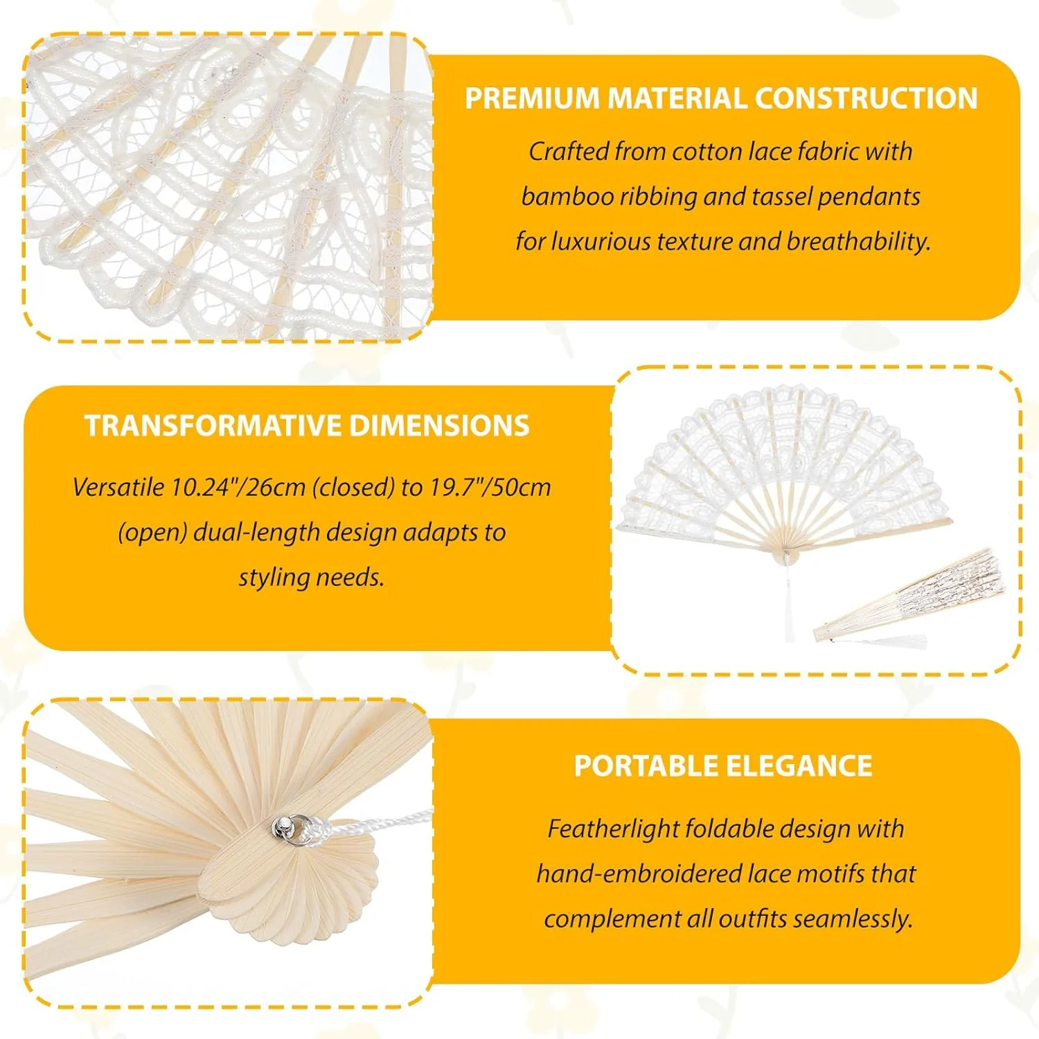 بادبزن عروسی با کیف نگهداری، بادبزن توری، سفید، بادبزن دستی تاشو، بادبزن عروس، بادبزن عروسی برای عروسی، دکوراسیون رقص، مهمانی لباس فانتزی بادبزن عروسی با کیف نگهداری، بادبزن توری، سفید، بادبزن دستی تاشو، بادبزن عروس، بادبزن عروسی برای عروسی، دکوراسیون رقص، مهمانی لباس فانتزی