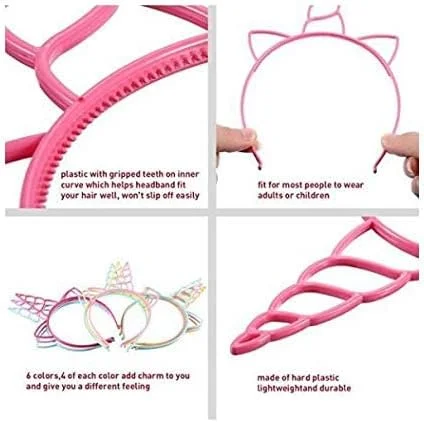 12 عدد تل موی تک شاخ، تل های پلاستیکی تک شاخ، تل شاخ تک شاخ برای لباس مهمانی، لوازم تزئینی Cosplay 12 عدد تل موی تک شاخ، تل های پلاستیکی تک شاخ، تل شاخ تک شاخ برای لباس مهمانی، لوازم تزئینی Cosplay