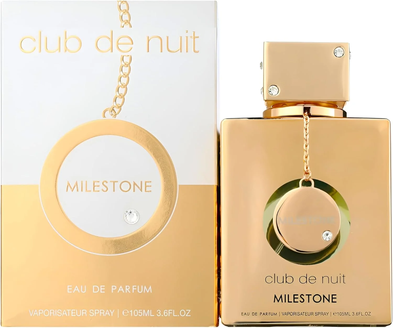 عطر زنانه آرماف کلاب د نویت مایلستون، ادو پرفیوم زنانه 105 میلی لیتر از برند آرماف، محصولی از خانه استرلینگ، طلایی عطر زنانه آرماف کلاب د نویت مایلستون، ادو پرفیوم زنانه 105 میلی لیتر از برند آرماف، محصولی از خانه استرلینگ، طلایی