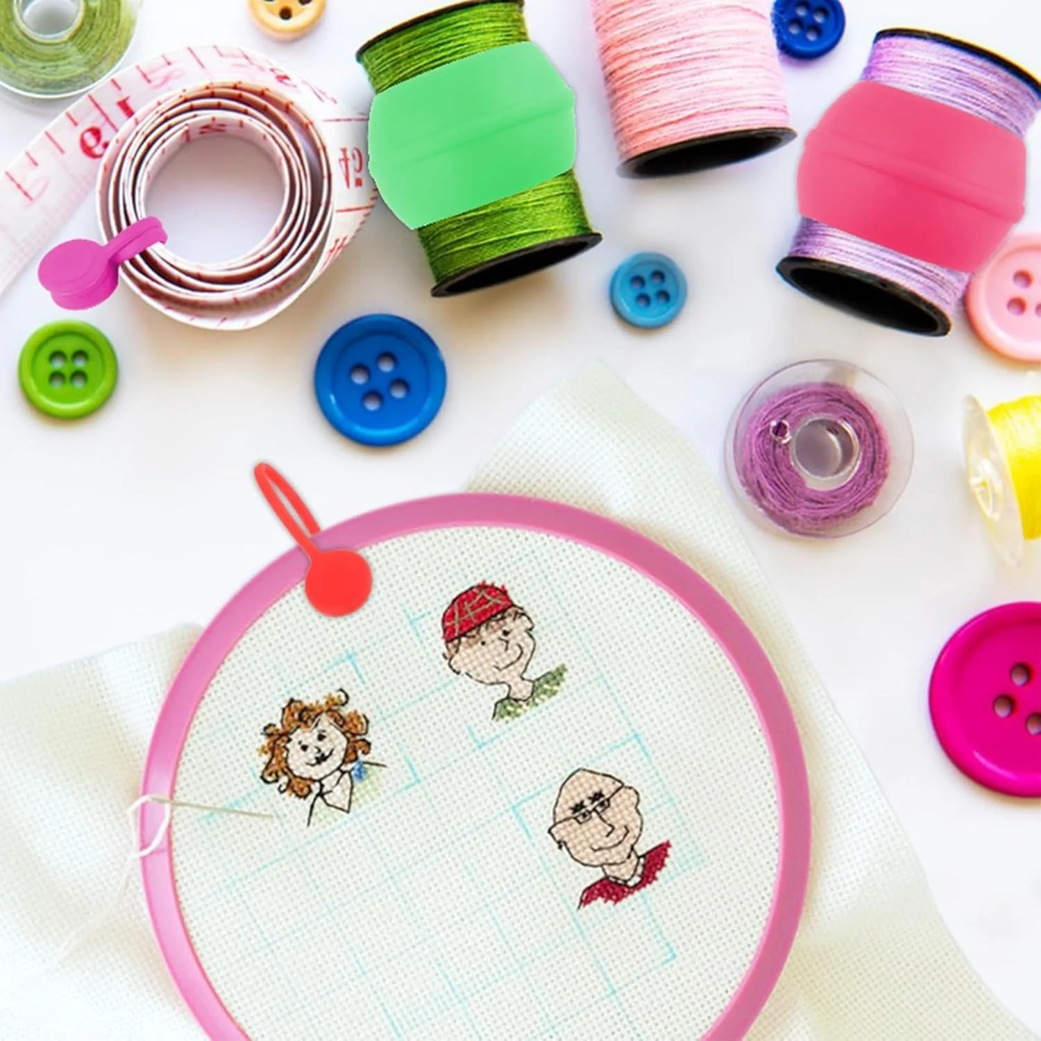 گیره های نگهدارنده پارچه و سازمان دهنده نخ مغناطیسی برای گلدوزی، 22 عدد نگهدارنده قرقره سیلیکونی و آهنرباهای قوی نگهدارنده سوزن برای گلدوزی، لحاف دوزی، لوازم جانبی لوازم صنایع دستی خیاطی گیره های نگهدارنده پارچه و سازمان دهنده نخ مغناطیسی برای گلدوزی، 22 عدد نگهدارنده قرقره سیلیکونی و آهنرباهای قوی نگهدارنده سوزن برای گلدوزی، لحاف دوزی، لوازم جانبی لوازم صنایع دستی خیاطی