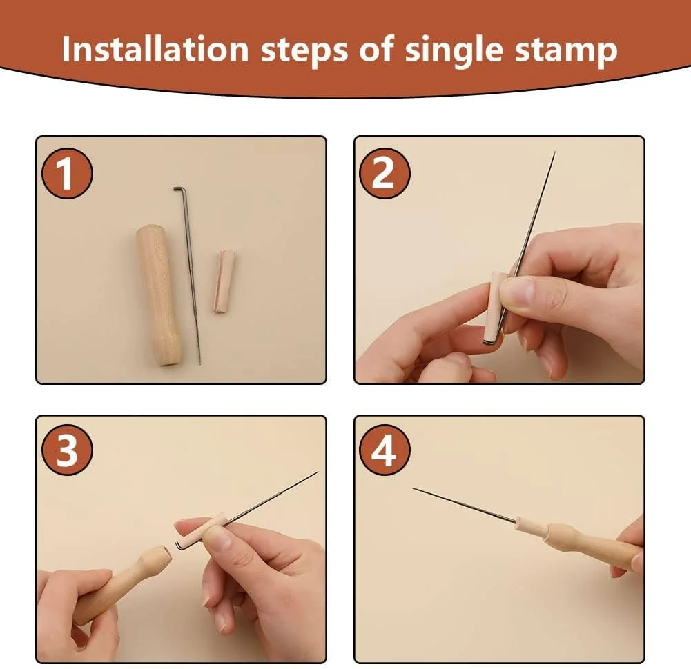 کیت گلدوزی پانچ KASTWAVE، ابزارهای سوزن نمدی پشمی، لوازم نمدی سوزنی، کیت ابزار نمدی پشمی با سوزن های نمدی 3 سایز، برای صنایع دستی DIY، مبتدی حرفه ای کیت گلدوزی پانچ KASTWAVE، ابزارهای سوزن نمدی پشمی، لوازم نمدی سوزنی، کیت ابزار نمدی پشمی با سوزن های نمدی 3 سایز، برای صنایع دستی DIY، مبتدی حرفه ای
