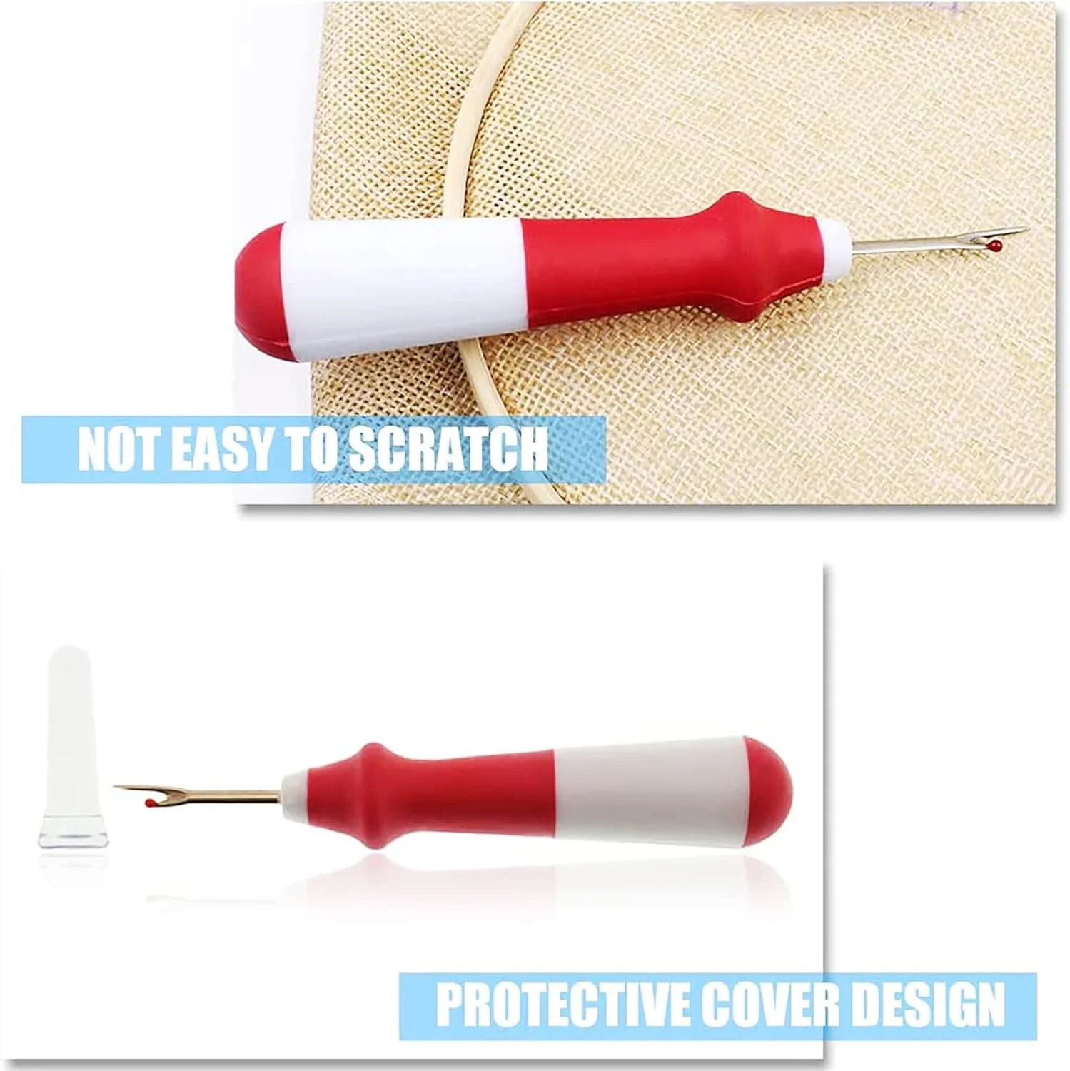 بسته 3 عددی بشکاف KASTWAVE، ابزار شکافتن درز، شکافنده بخیه با دسته ارگونومیک، بشکاف تیز برای باز کردن سریع درزهای دوخت بسته 3 عددی بشکاف KASTWAVE، ابزار شکافتن درز، شکافنده بخیه با دسته ارگونومیک، بشکاف تیز برای باز کردن سریع درزهای دوخت