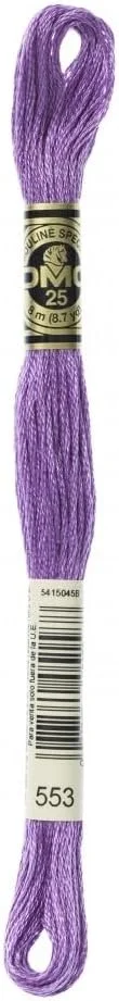 نخ گلدوزی پنبه‌ای DMC مدل Stranded Cotton شماره 553 - هر کلاف