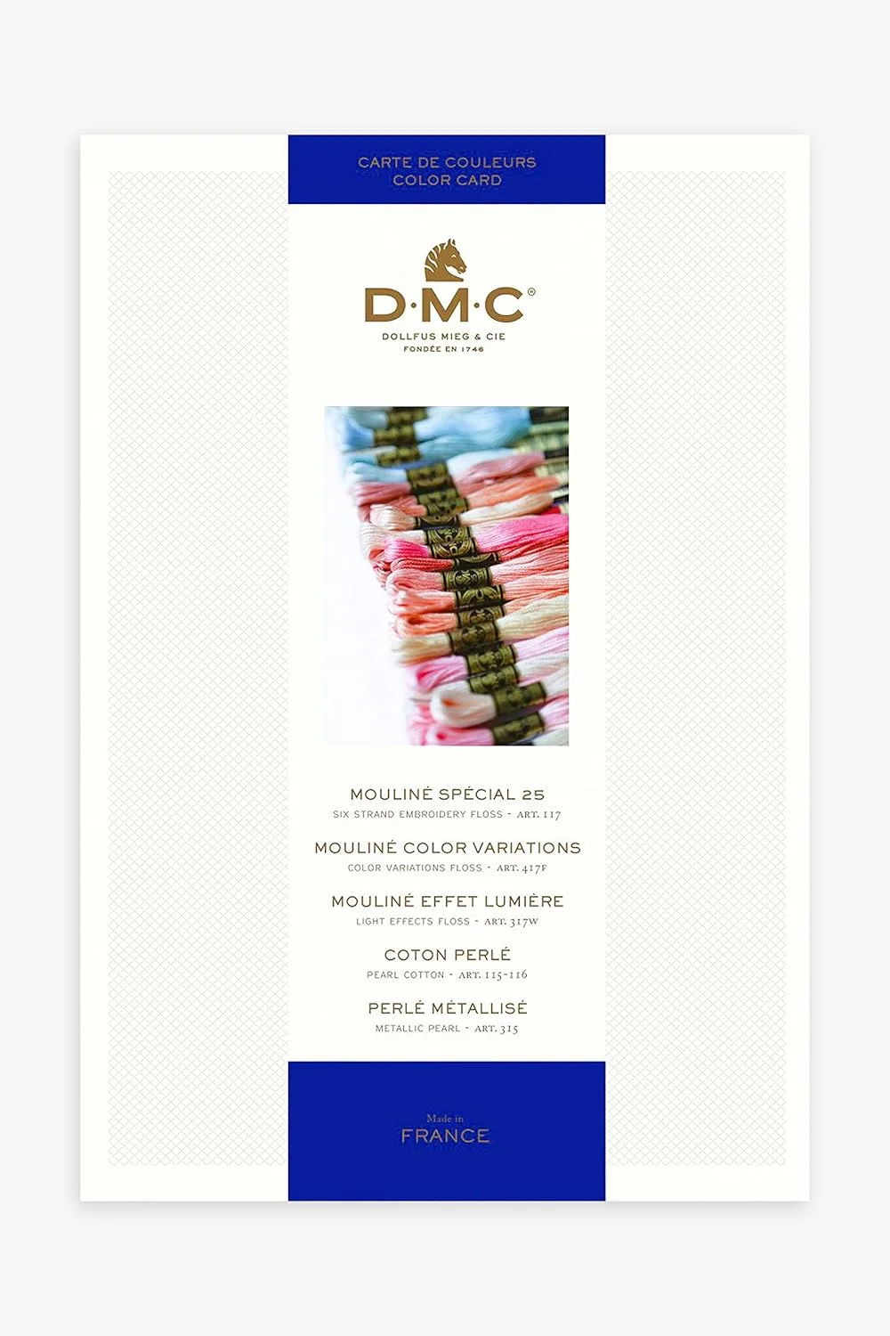 کارت رنگ نخ کوبلن DMC - W100B
