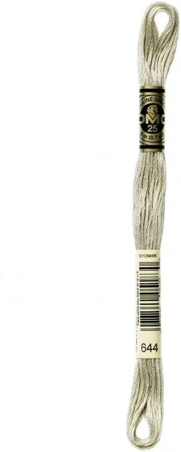 نخ گلدوزی پنبه ای DMC مدل Stranded Cotton شماره 644 - هر کلاف