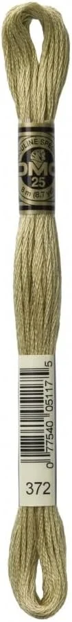 نخ گلدوزی پنبه‌ای DMC مدل Stranded Cotton شماره 372 - هر کلاف