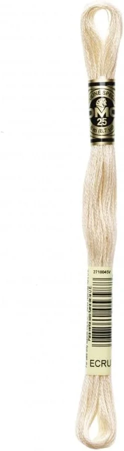 نخ گلدوزی پنبه ای DMC مدل Stranded Cotton رنگ ECRU - به ازای هر کلاف