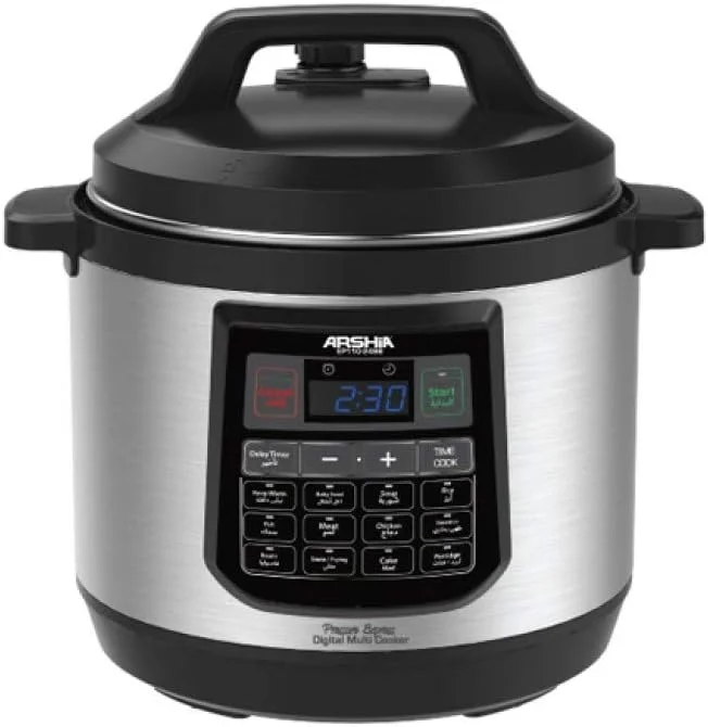 آرشیا - زودپز دیجیتال 8 لیتری - مشکی - EP110 "حداقل 1 سال گارانتی تولید کننده"