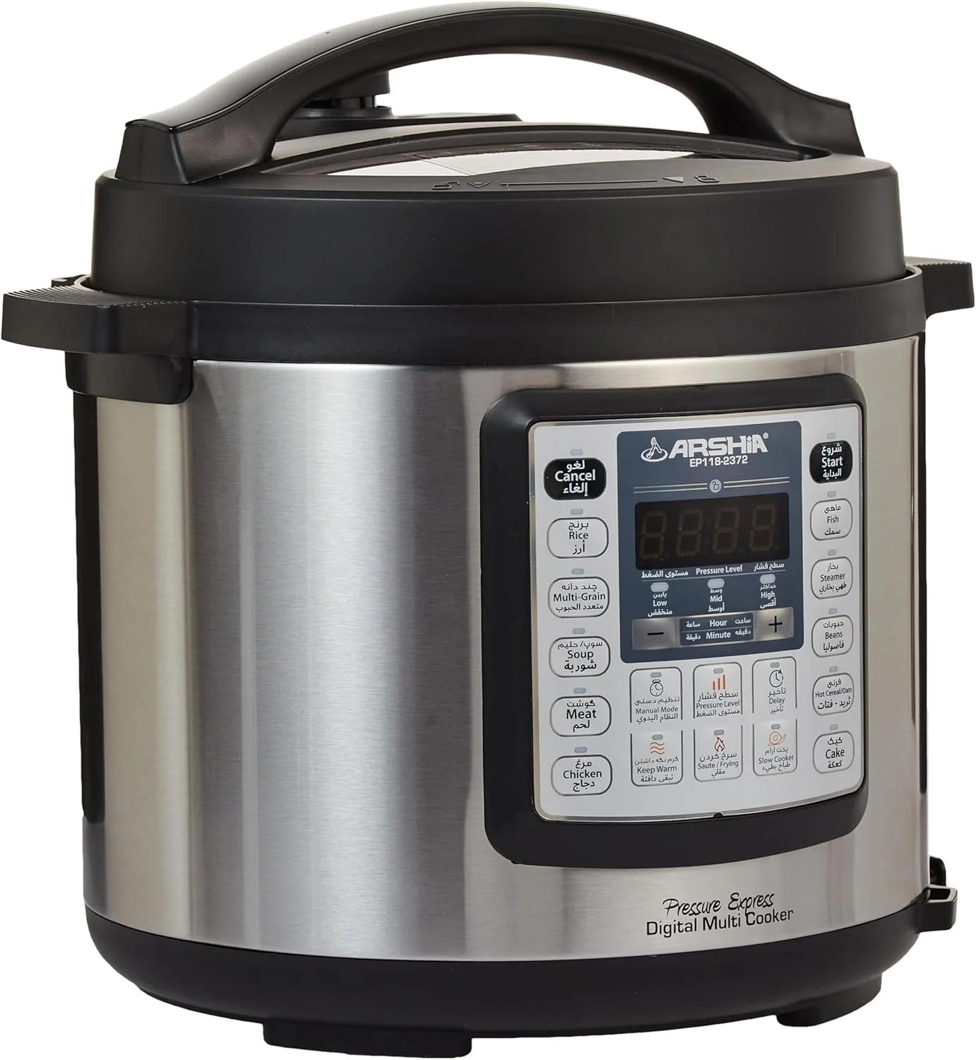 زودپز دیجیتال آرشیا، 6 لیتر، مدل Ep118-2372، مشکی "حداقل 1 سال گارانتی تولید کننده"