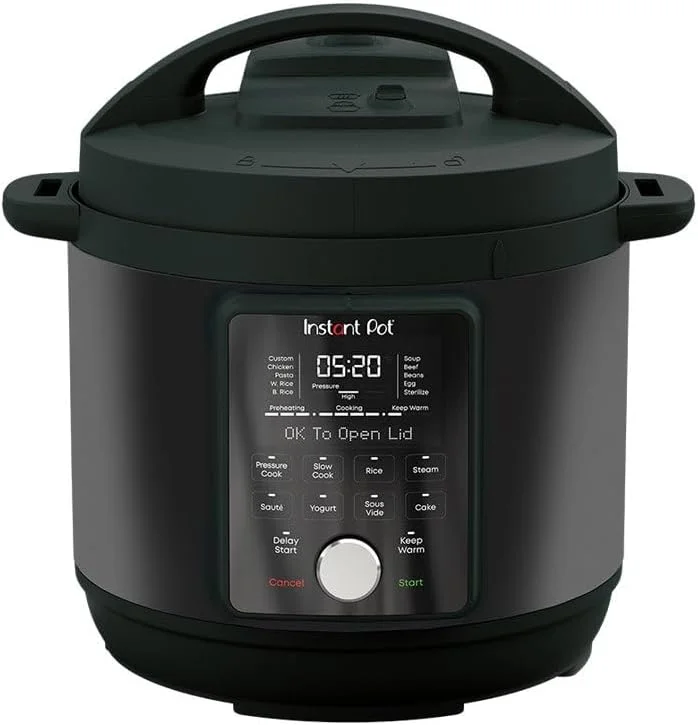 زودپز چندکاره Instant Pot Duo Plus با عملکرد فوق العاده آرام 9 در 1: پخت تحت فشار، پخت آرام، پخت برنج، بخارپز، تفت دادن، تهیه ماست، سو وید، پخت کیک، گرم نگه داشتن. درب قابل شستشو در ماشین ظرفشویی، 2 سال گارانتی سازنده
