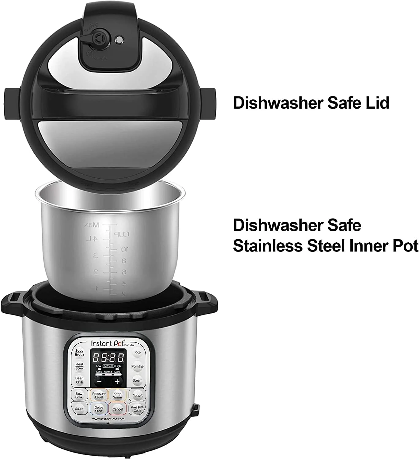 زودپز Instant Pot Duo 8، چندکاره هوشمند 7 در 1 با توان 1200 وات، پلوپز برقی 8 لیتری، آرام پز، پلوپز، تابه سرخ کن، ماست ساز، بخارپز، گرم نگهدارنده غذا، 1 سال گارانتی سازنده زودپز Instant Pot Duo 8، چندکاره هوشمند 7 در 1 با توان 1200 وات، پلوپز برقی 8 لیتری، آرام پز، پلوپز، تابه سرخ کن، ماست ساز، بخارپز، گرم نگهدارنده غذا، 1 سال گارانتی سازنده