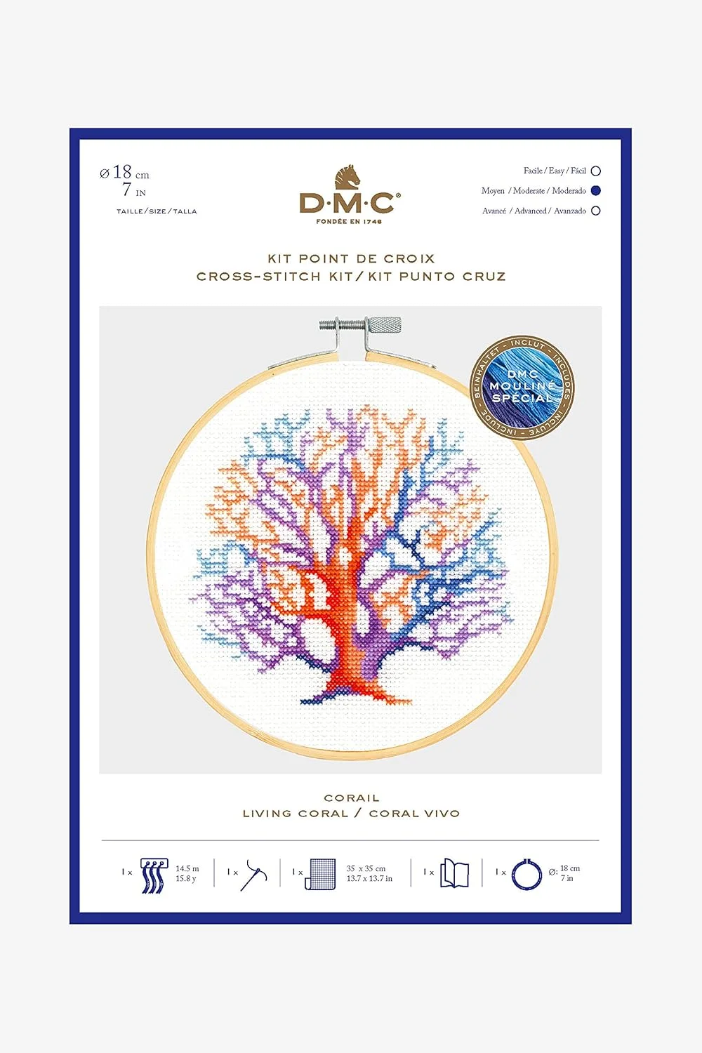 کیت DMC آبی اقیانوسی - مرجان زنده با حلقه، متنوع کیت DMC آبی اقیانوسی - مرجان زنده با حلقه، متنوع