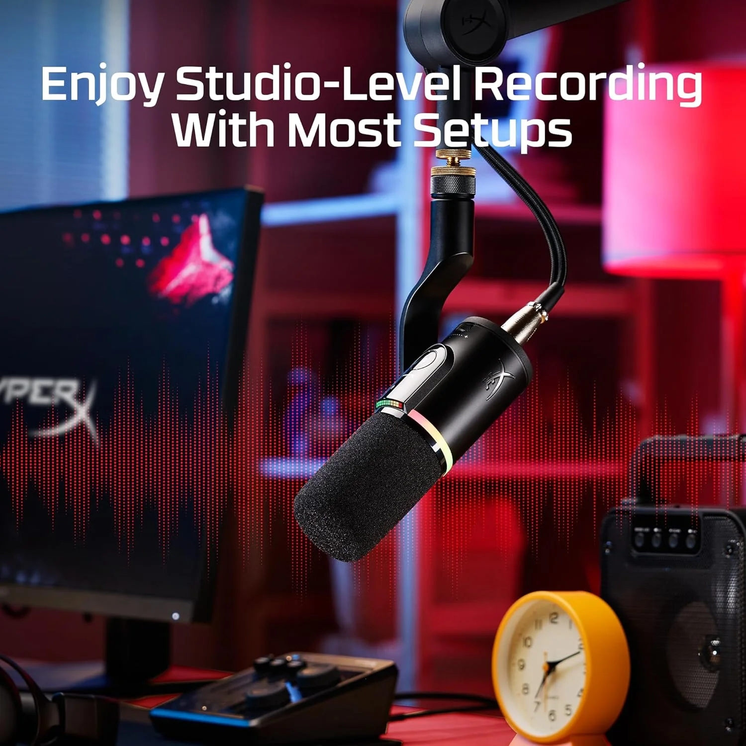 میکروفون دینامیک XLR/USB استریمینگ HyperX FlipCast میکروفون دینامیک XLR/USB استریمینگ HyperX FlipCast