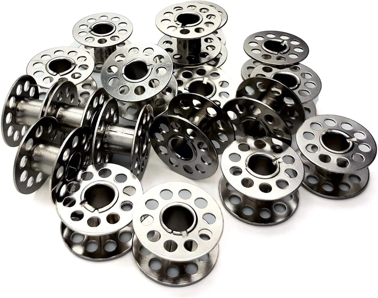 الکدون ماسوره، ماسوره فلزی، 20 عدد ماسوره برای چرخ خیاطی، ماسوره ممتاز برای چرخ خیاطی برادر/سینگر/بیبی لاک، ماسوره چرخ خیاطی سایز استاندارد، لوازم جانبی چرخ خیاطی