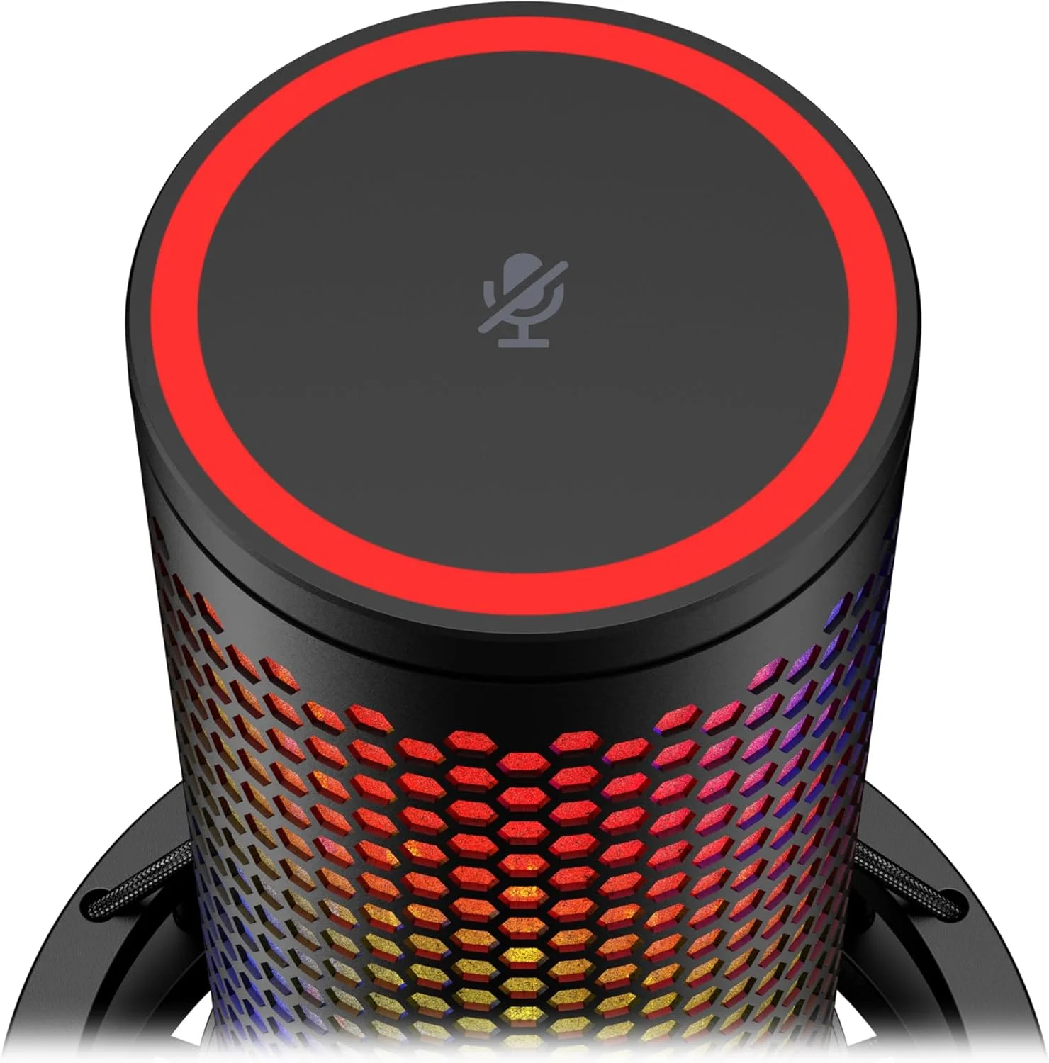 میکروفون USB هایپرایکس QuadCast 2 S - با نورپردازی RGB، مناسب استریم و پادکست، با کنترلهای داخلی، نورپردازی LED، پایه ضد لرزش قابل جدا شدن، سازگار با PC، Mac، USB-C - مشکی میکروفون USB هایپرایکس QuadCast 2 S - با نورپردازی RGB، مناسب استریم و پادکست، با کنترلهای داخلی، نورپردازی LED، پایه ضد لرزش قابل جدا شدن، سازگار با PC، Mac، USB-C - مشکی